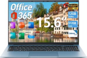 Naclud Laptop 15.6 Inch Laptops Computer, Celeron N4000 Processor, Win 11, 4GB RAM 128GB SSD, BT5.0, HDMI, Webcam, 7000mah Battery, 180° Viewing, 2.4/5G WiFi, USB 3.2, Type-C(Gray)
