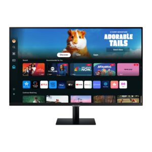 SAMSUNG 27-Inch M5 (M50D) Series FHD Smart Monitor with Streaming TV, Speakers, HDR10, Gaming Hub, Multiple Ports, Workout Tracker, Vision Accessibility Tools, LS27DM500ENXGO, 2024