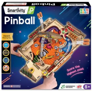 Smartivity DIY Pinball Machine Toy for Ages 8-99 Year Old | Award Winning Arcade Game for Boys & Girls | Birthday Gift Ideas for Kids & Adults | STEM Toys I Fun Family & Party Game