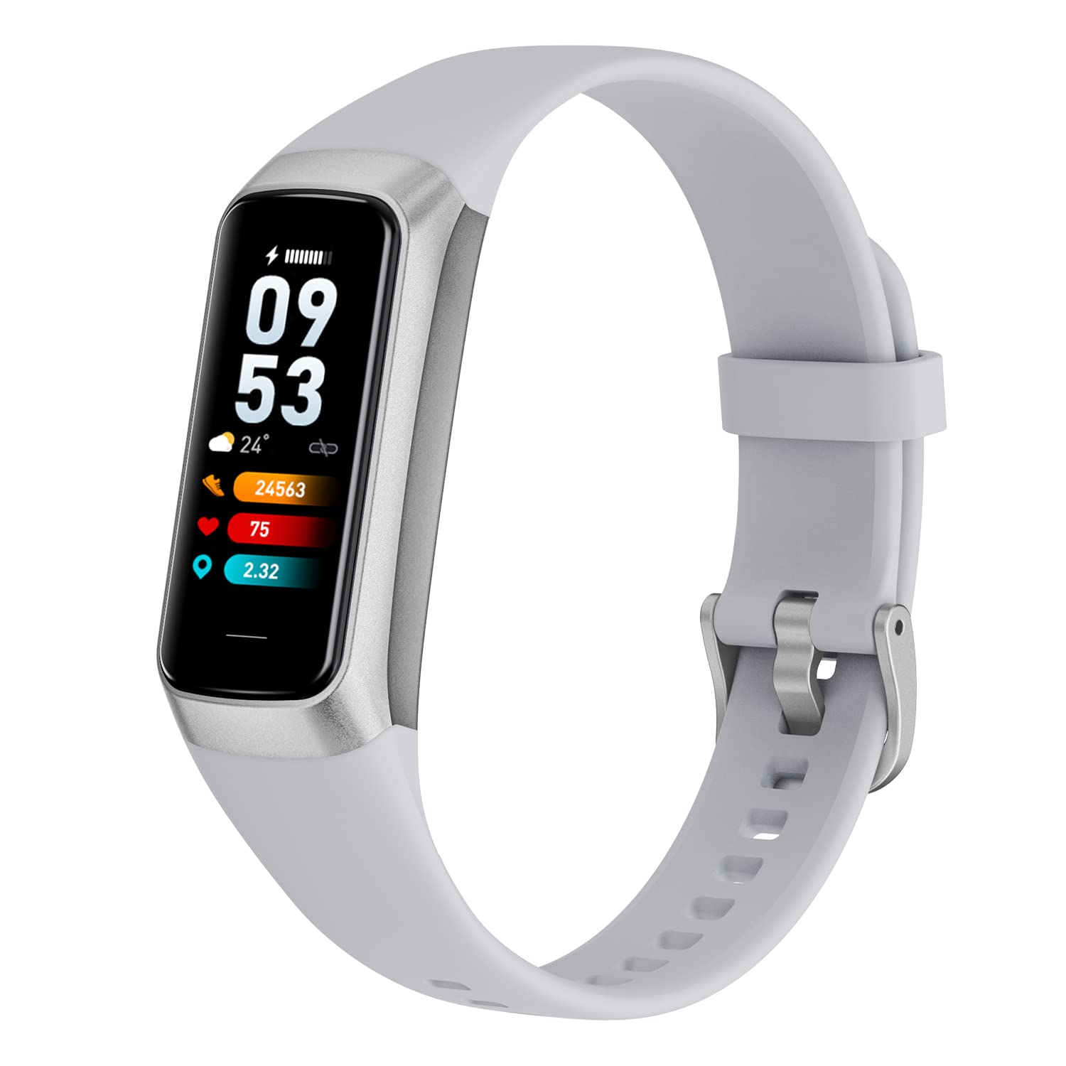 ZKSSGY Fitness Tracker with 24/7 Heart Rate Blood Oxygen Sleep Monitor,Activity Tracker with 1.1″ AMOLED Touch Color Screen, Multiple Sport Modes Step Counter,IP68 Waterproof for Women Men