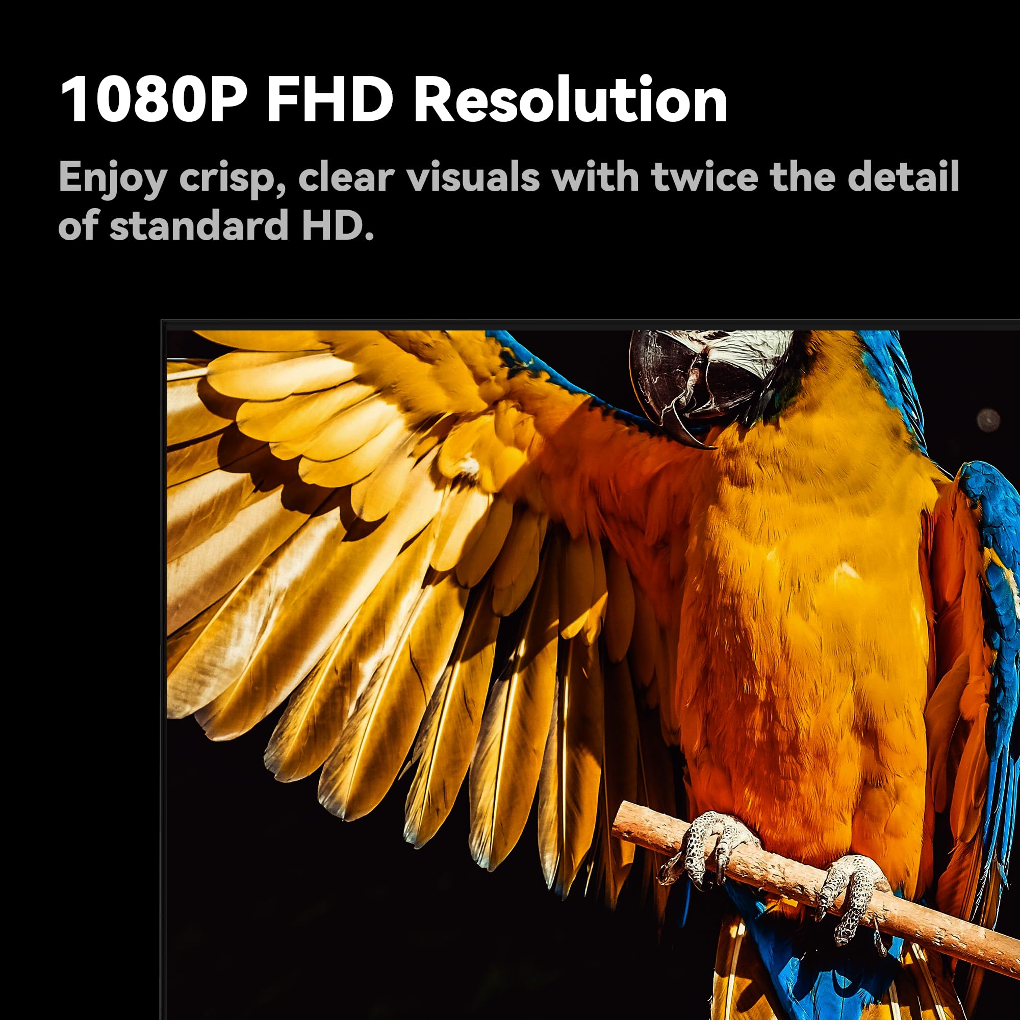 FPD 40 Inch Smart TV 1080p Full HD Powered by Tizen OS Compatible with Dolby Audio, HDR 10, HDMI, Voice Control, WiFi, Bluetooth, Built-in Google Cast, Flat Screen Television (AT40-P1, 2025)