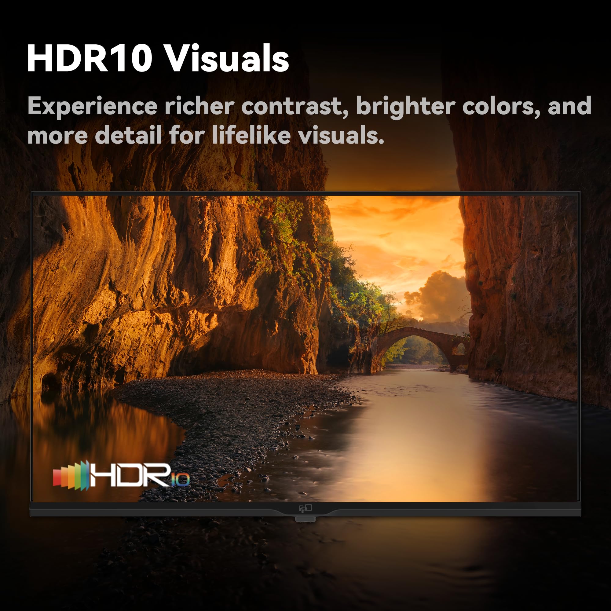 FPD 40 Inch Smart TV 1080p Full HD Powered by Tizen OS Compatible with Dolby Audio, HDR 10, HDMI, Voice Control, WiFi, Bluetooth, Built-in Google Cast, Flat Screen Television (AT40-P1, 2025)