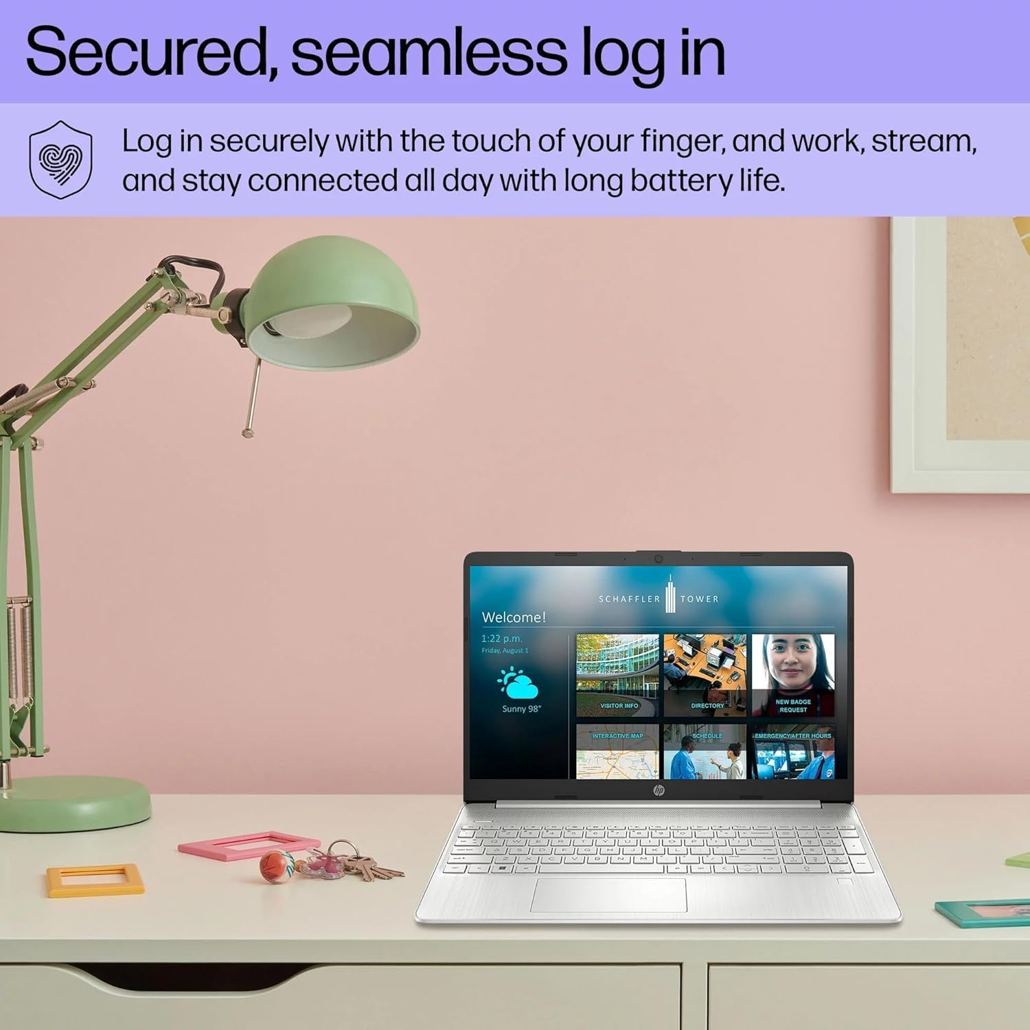 Hp 2025 Everyday Laptop | Free Office 365 | Intel Quad-Core Processor | 11.5 HRs Battery | 1TB Cloud Storage with 64GB SSD and 64GB External, 8GB RAM | Copilot AI Windows 11 w/o Mouse