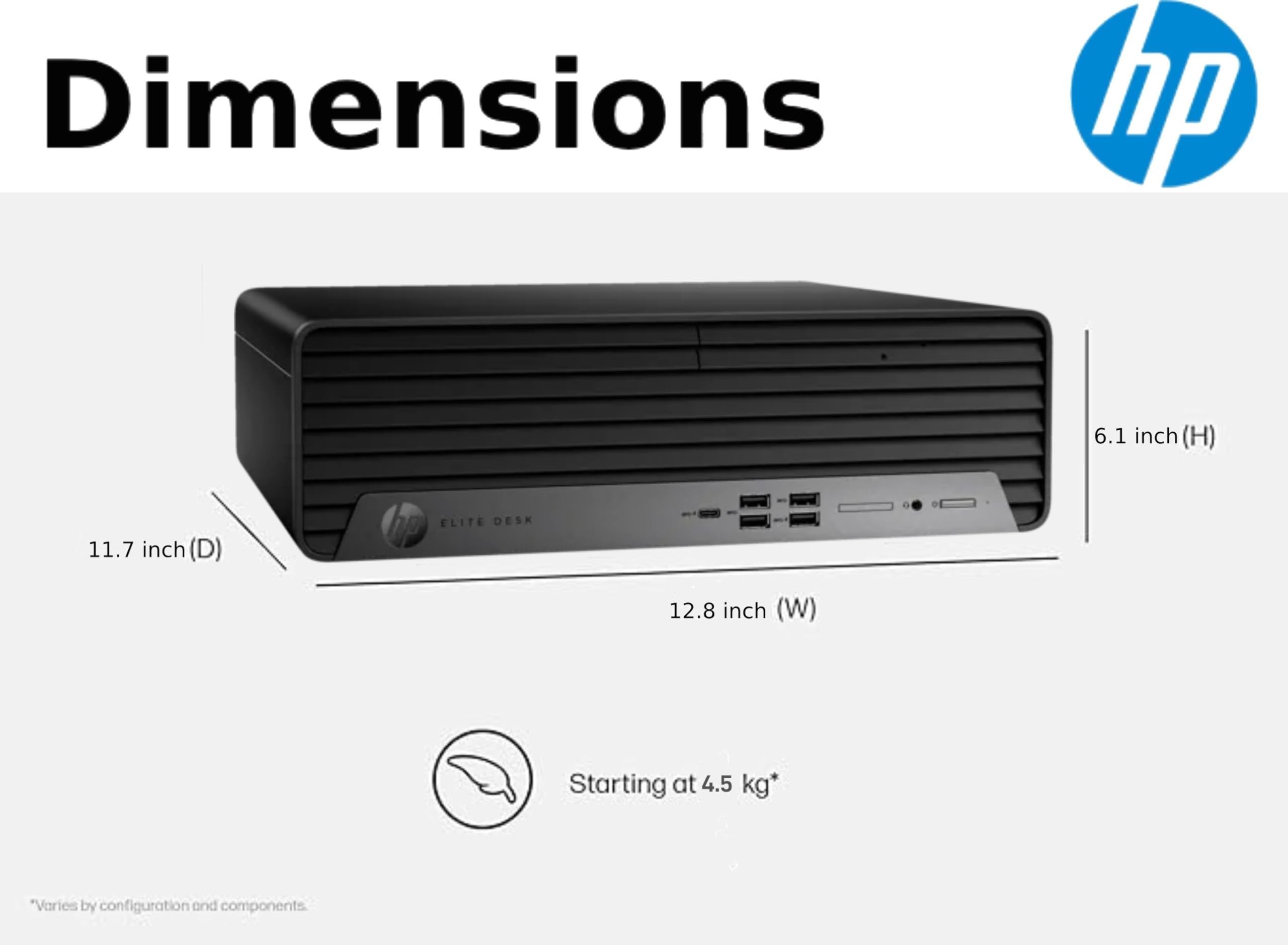 HP EliteDesk 805 G9 SFF Business Desktop Computer, AMD Ryzen 5 8500G, 32GB DDR5, 1TB PCIe SSD, Radeon 740M Graphics, Dual 4K Display Support, USB-C, HDMI, RJ-45, Wi-Fi, Wired KB & Mouse, Win11 Pro