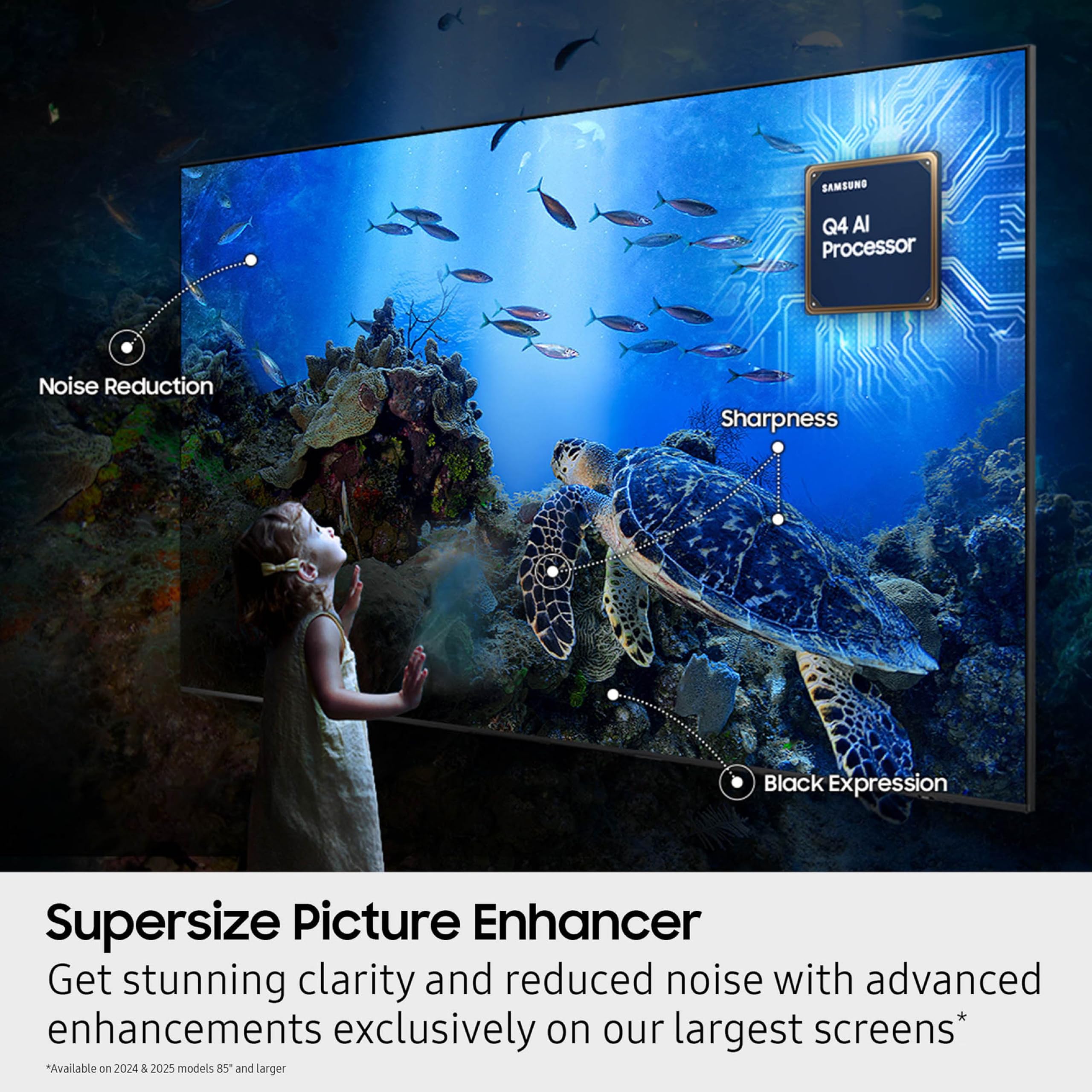 Samsung 50-Inch Class QLED Q7F Series Samsung Vision AI Smart TV (2025 Model, 50Q7F) Quantum HDR, Object Tracking Sound Lite, Q4 AI Gen1 Processor, 4K upscaling, Gaming Hub, Alexa Built-in