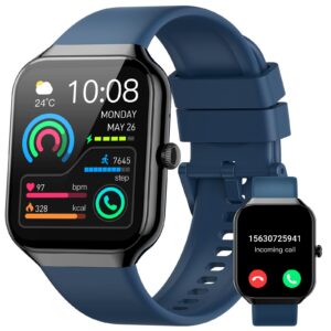 Smart Watch for Women Men, 1.96″HD Smartwatch (Answer/Make Call) with Heart Rate/Sleep Monitor/Spo2/Pedometer, 2025 Fitness Watch 113+ Sport IP68 Waterproof, Activity Tracker for Android iOS Wine Red
