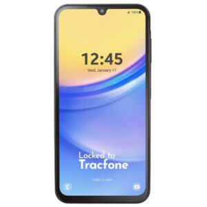 TracFone [Activation Promotion] Samsung A15 5G Locked Prepaid Smartphone, 64GB, Black – Includes $20 Unlimited Talk, Text, & 4GB Data 30-Day Plan