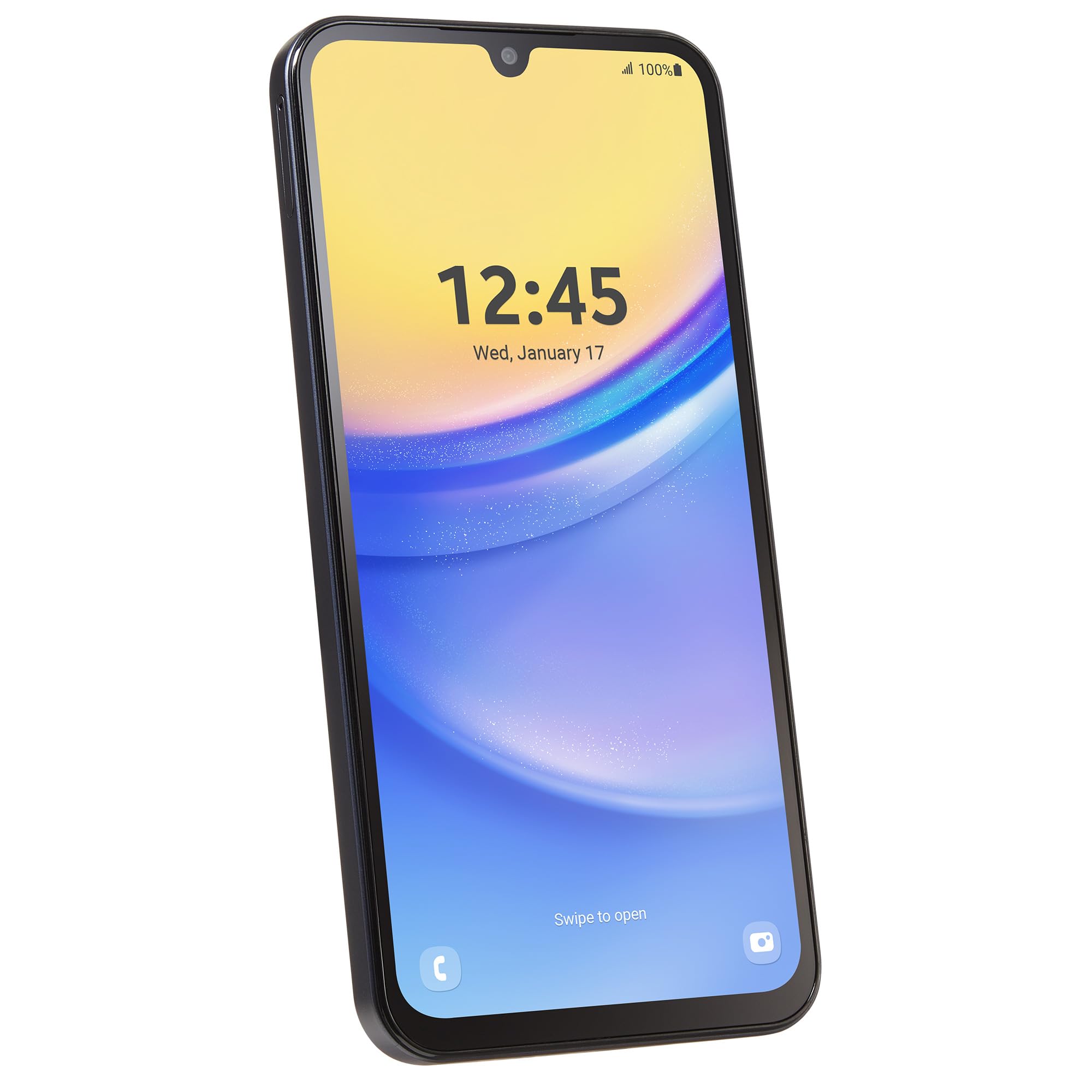 TracFone [Activation Promotion] Samsung A15 5G Locked Prepaid Smartphone, 64GB, Black - Includes $20 Unlimited Talk, Text, & 4GB Data 30-Day Plan