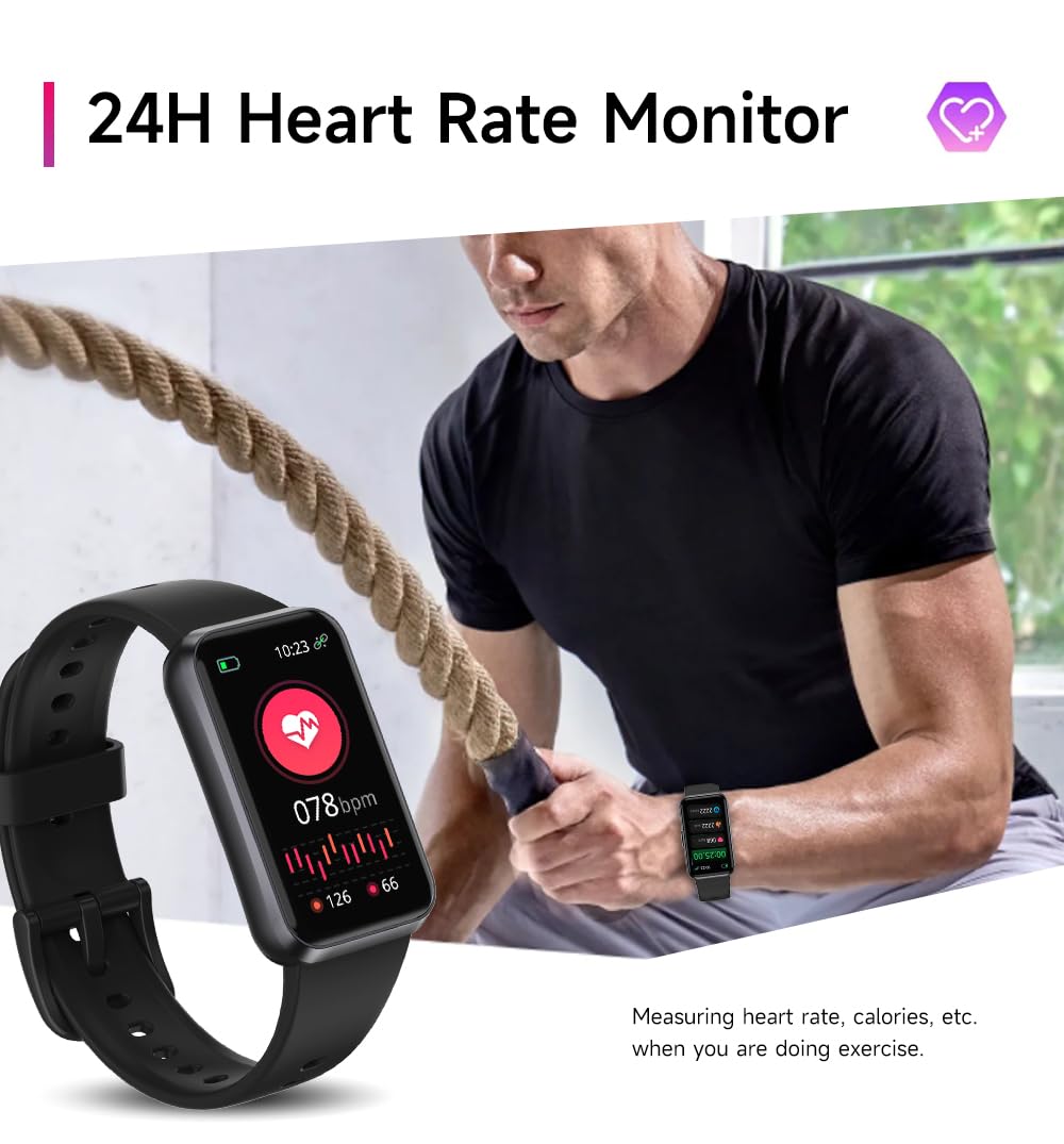 USMECBL Fitness Tracker with 24/7 Health Monitoring,Heart Rate Sleep Blood Pressure Blood Oxygen Monitor/Calorie Steps Counter Pedometer Activity Smart watchs/Notifications for Android/iOS