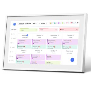 10.1″ Digital Calendar, Meal Planner, Duty Chart, to Do List,HD Smart Touch Screen Home Interactive Smart Electron Calender – Built-in Digital Photo Frame Function (white, 10.1)