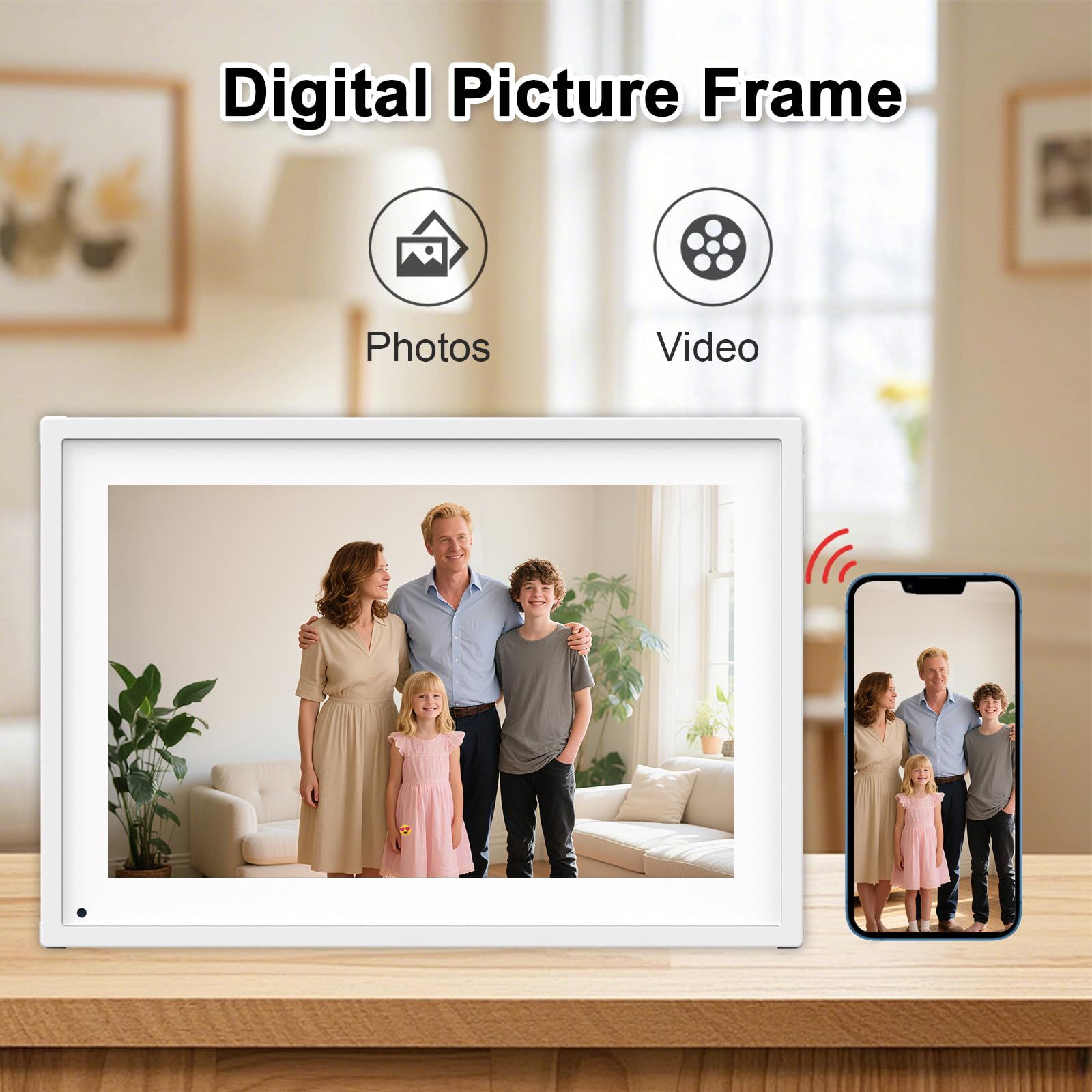 10.1 inch Wall Planner Digital Calendar & Chore Chart,Smart Touchscreen Interactive Display for Family Schedules,Hearth Display Digital Calendar,Electronic Picture Frame Share Moments from Anywhere