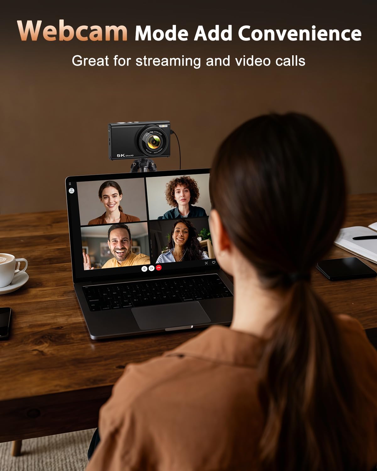 5K Digital Camera for Photography with 6X Optical Zoom, Autofocus 96MP Vlogging Camera for YouTube Video with Dual-Lens, Compact Point and Shoot Travel Cameras for Beginners with 64GB Card & Flash