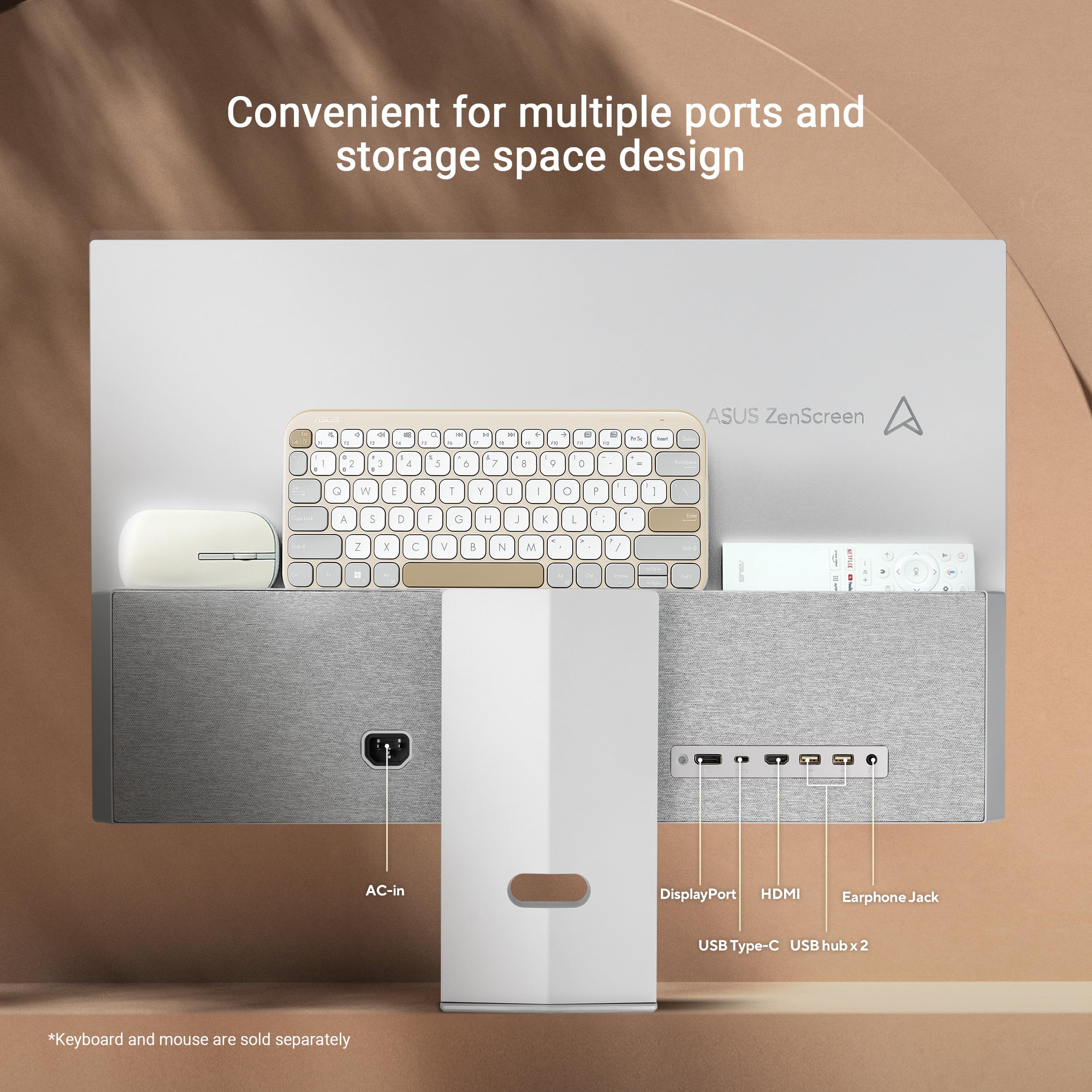 ASUS ZenScreen 31.5” 4K USB-C Smart Monitor (MS32UC) - UHD (3840 x 2160) IPS, 98% DCI-P3, GoogleTV, Harman Kardon Speakers, USB-C (90W PD), Wireless Display, Netflix and YouTube, 3 yr Warranty