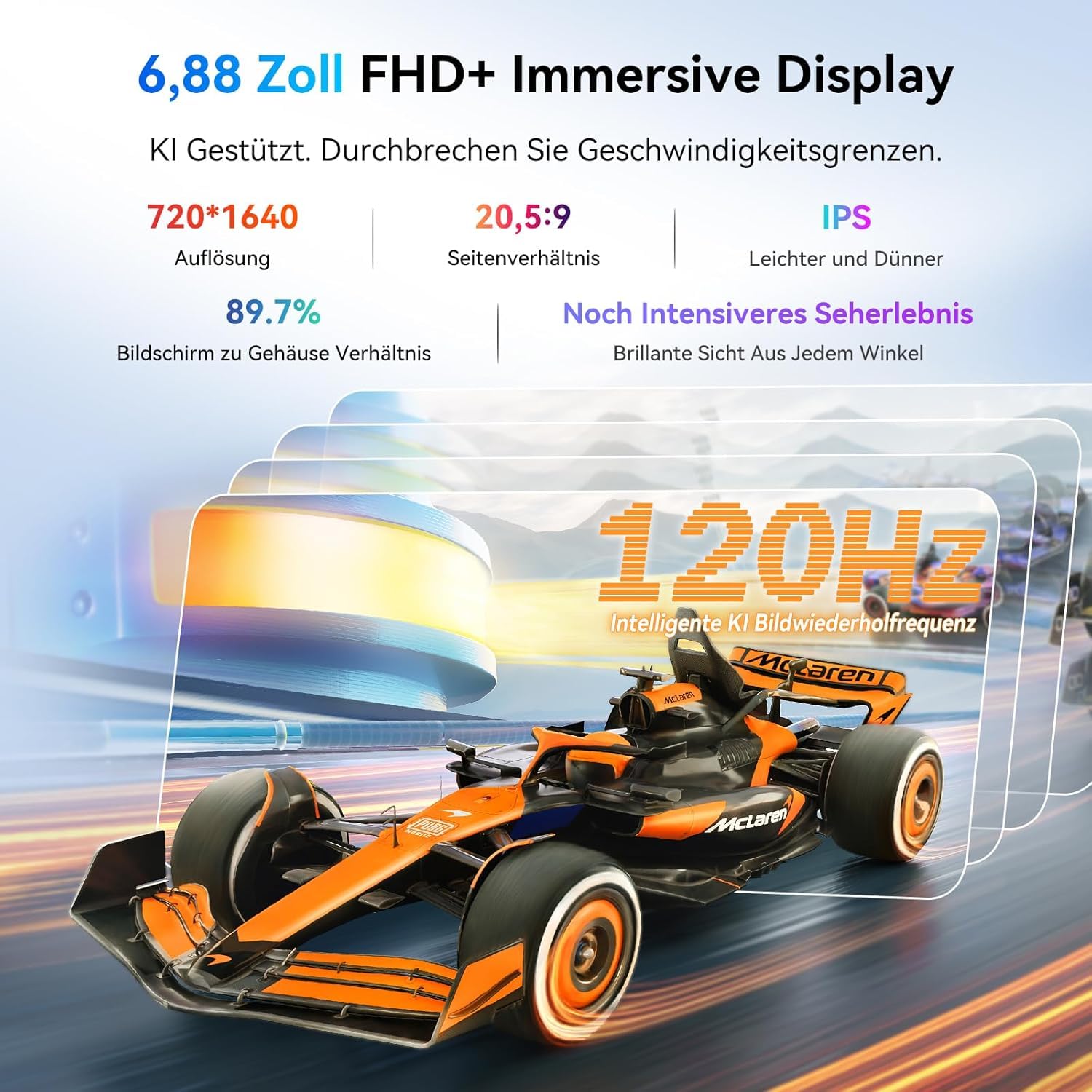 Blackview Shark 6 Unlocked Android Phones 5G (2025), Android 15 Cell Phone Unlocked, 6.88