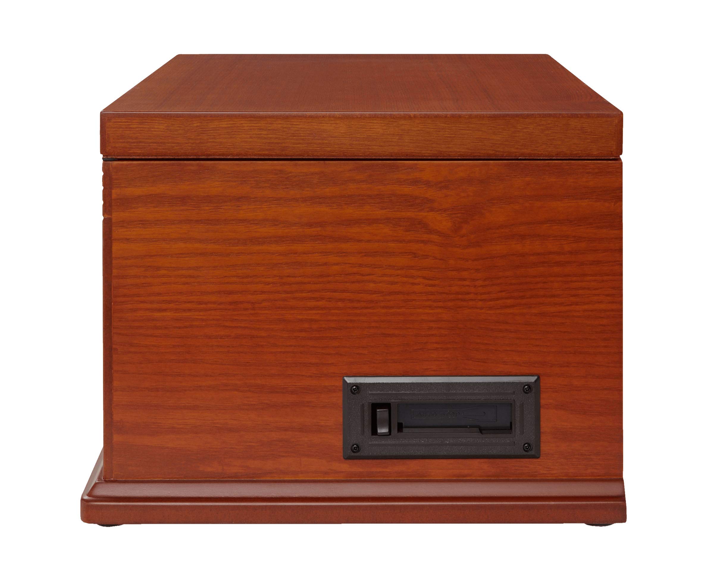 Crosley CR42D-PA Lancaster 3-Speed Turntable with Radio, CD/Cassette Player, Aux-in and Bluetooth, Paprika