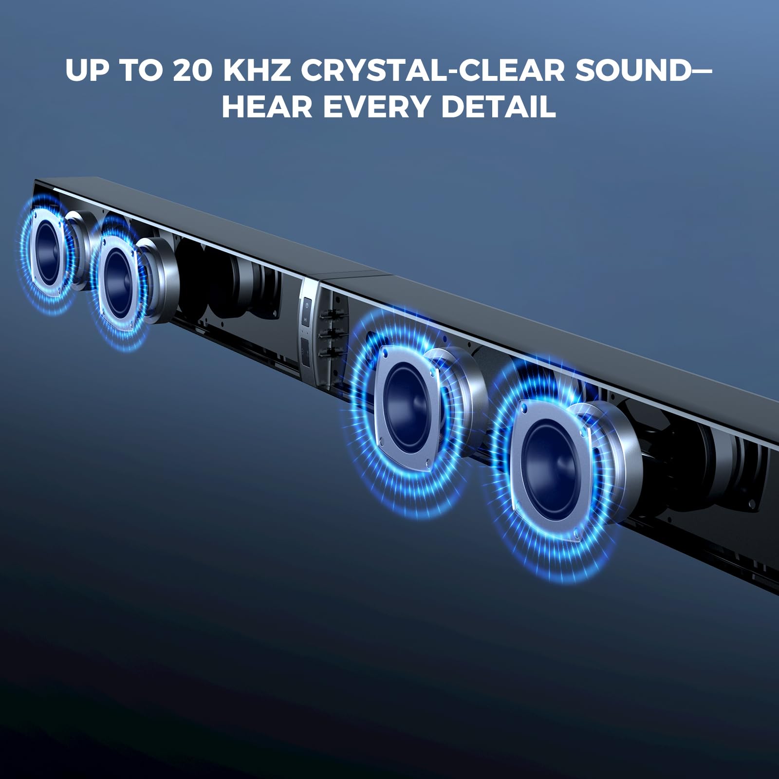 MZEIBO Sound Bar with Subwoofer,120W Soundbar for Smart TV Surround Sound Home Theater System Bluetooth 5.3 Audio Compatible with ARC, AUX, Optical