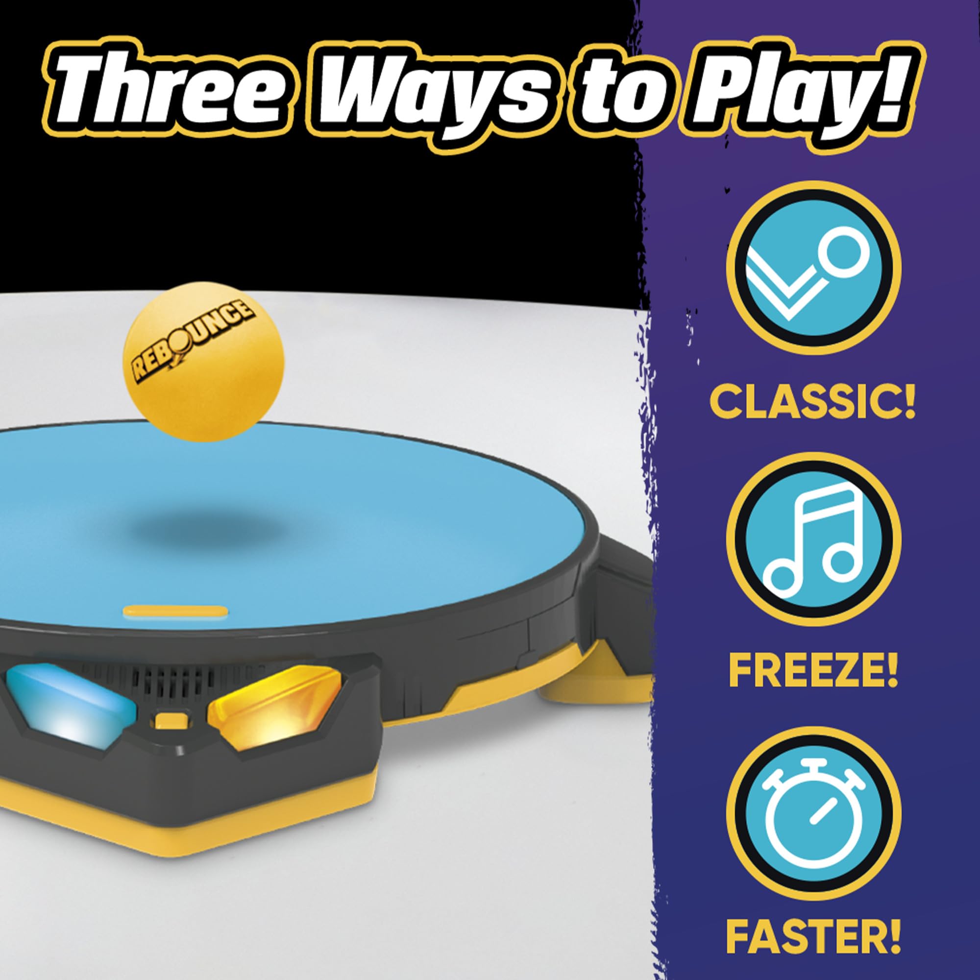 Rebounce Game | Indoor and Outdoor Electronic Action Game for Kids, Teens, and Adults | Ages 8+ | 2 to 6 Players | 10 Mins. | Family Travel Games