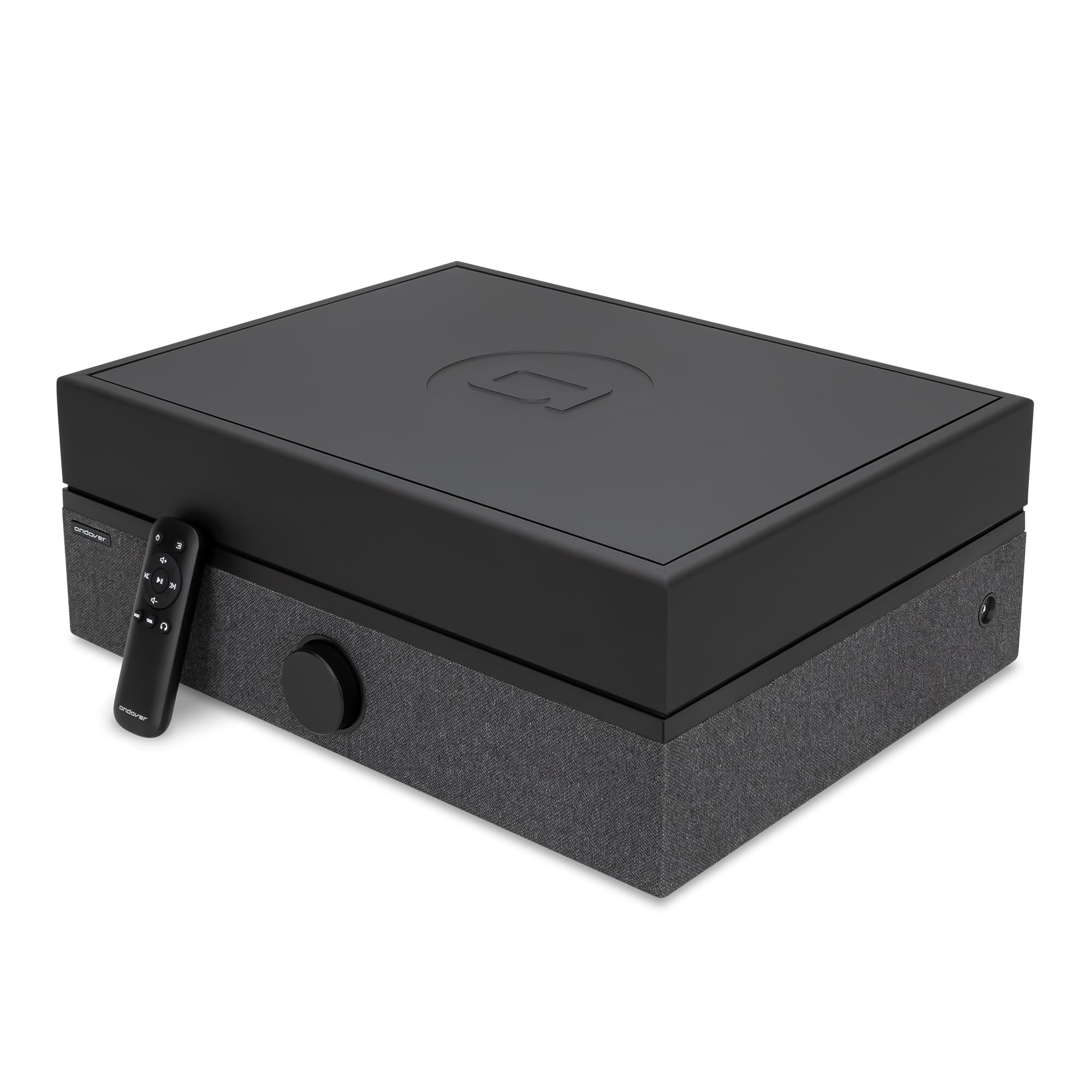 Andover Audio SpinPlay Premium All-in-one Record Player for Vinyl Record Playback - Semi-Automatic, Auto Power-On and Auto-Stop, Integrated Sound System with 270° Speaker Array - Black