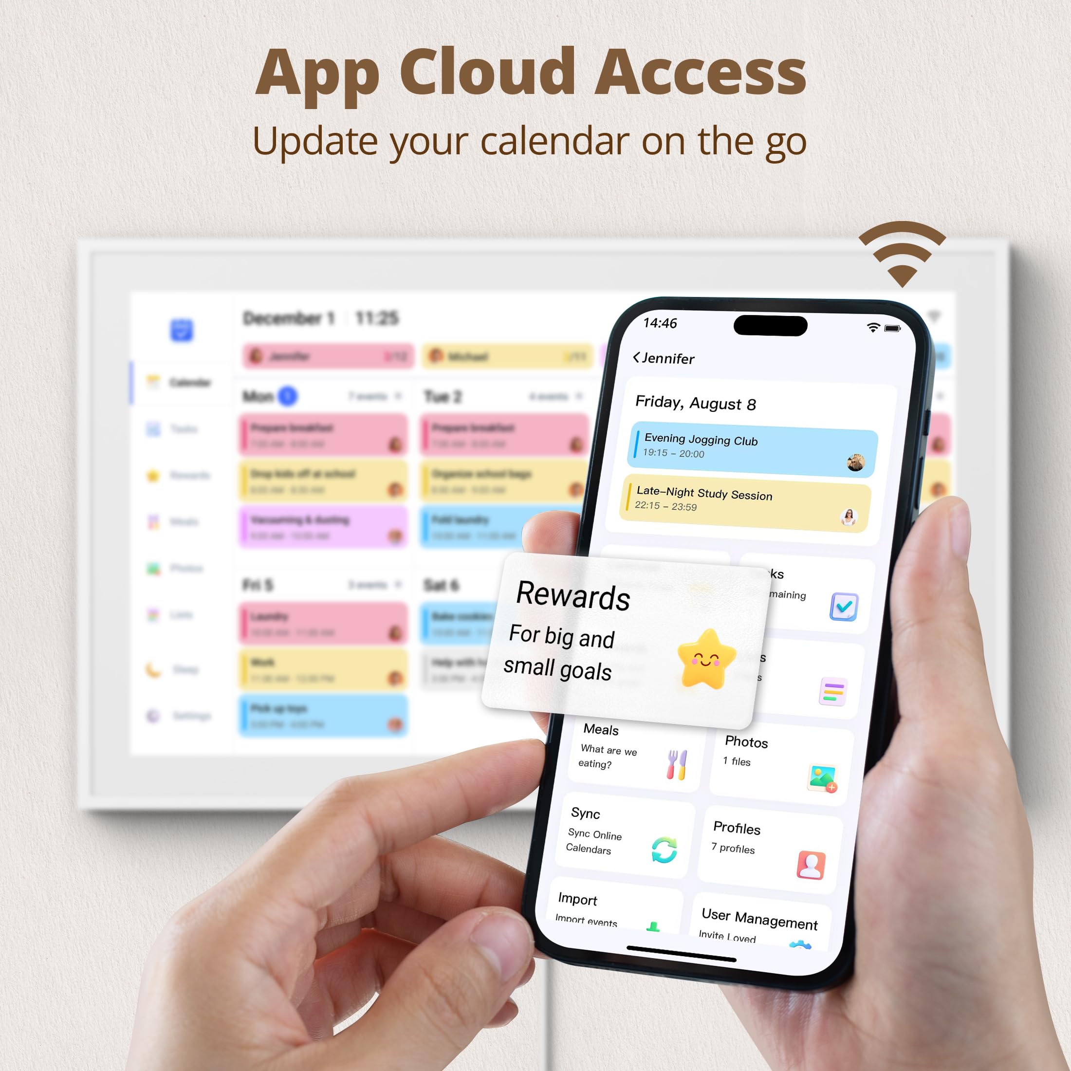 Dragon Touch 10.1'' WIFI Digital Picture Frame - 1280*800 HD IPS Touch Screen Digital Photo Frame Display, Auto-Rotate, Share Photos/Videos Instantly via Free App Best Gifts for Birthday, Wedding, Mom