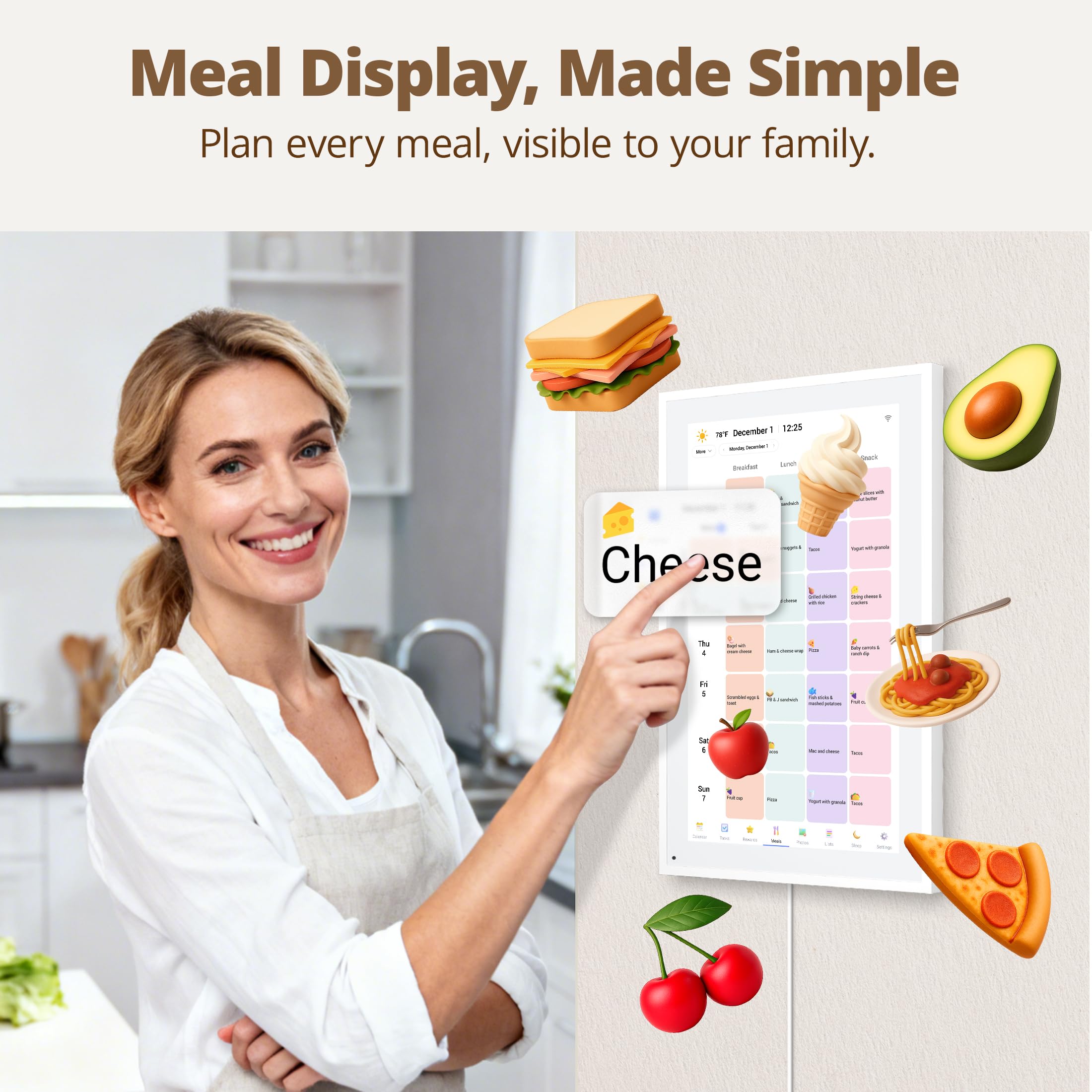 Dragon Touch 10.1'' WIFI Digital Picture Frame - 1280*800 HD IPS Touch Screen Digital Photo Frame Display, Auto-Rotate, Share Photos/Videos Instantly via Free App Best Gifts for Birthday, Wedding, Mom