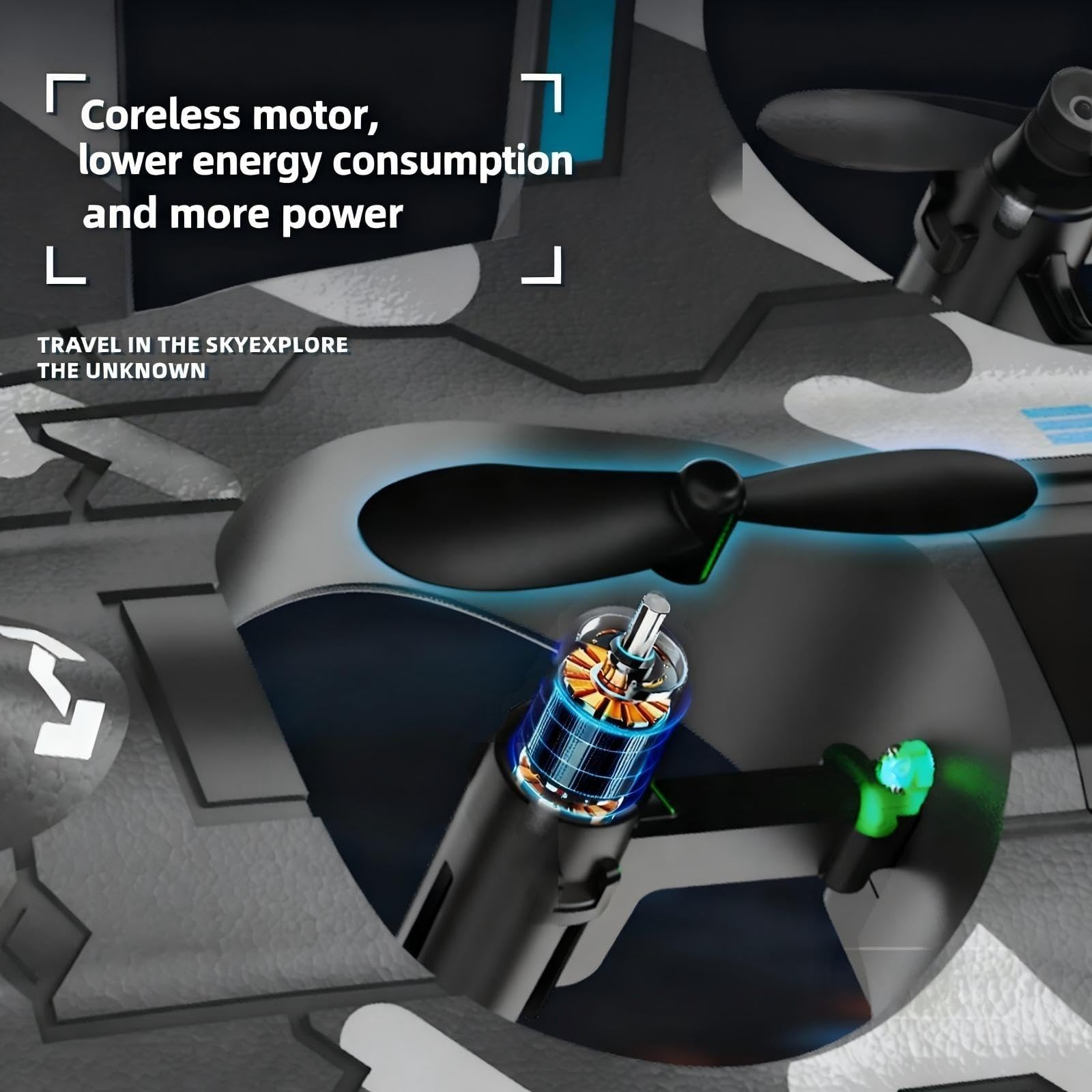 F47 Future Fighter RC Airplane with 360° Stunt Flights - 2.4GHz Remote Control Foam Plane with LED Lights, One-Key Takeoff/Landing, Altitude Hold, 3 Speed Modes - Gift for Kids & Beginners