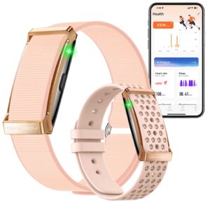 Giwbeiv Smart Bracelet for Men Women,24/7 Activity & Fitness Trackers Band,Sleep Tracking/Heart Rate/Blood Pressure/ SpO2/ Steps Monitor,170+ Sport Modes Smart Wristband with Free APP 2 Bands -Black