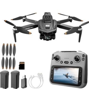 GPS Drone with 4K Camera, 4.5″ LCD Display – 3,280ft RC Range, Auto return, Follow Me, Go Home, Gesture Control, One Key Takeoff/Landing, Altitude Hold,led Light ，Professional Quadcopter for Aerial Photography Control and Video Recording, Sports Racing Car Appearance, Beginner-Friendly FPV RC Quadcopter