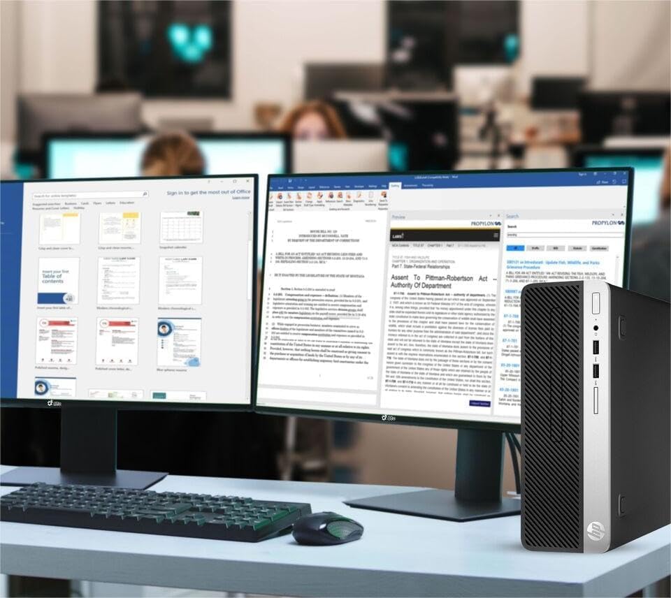 HP ProDesk 600 G3 SFF Desktop Computer with 21.5