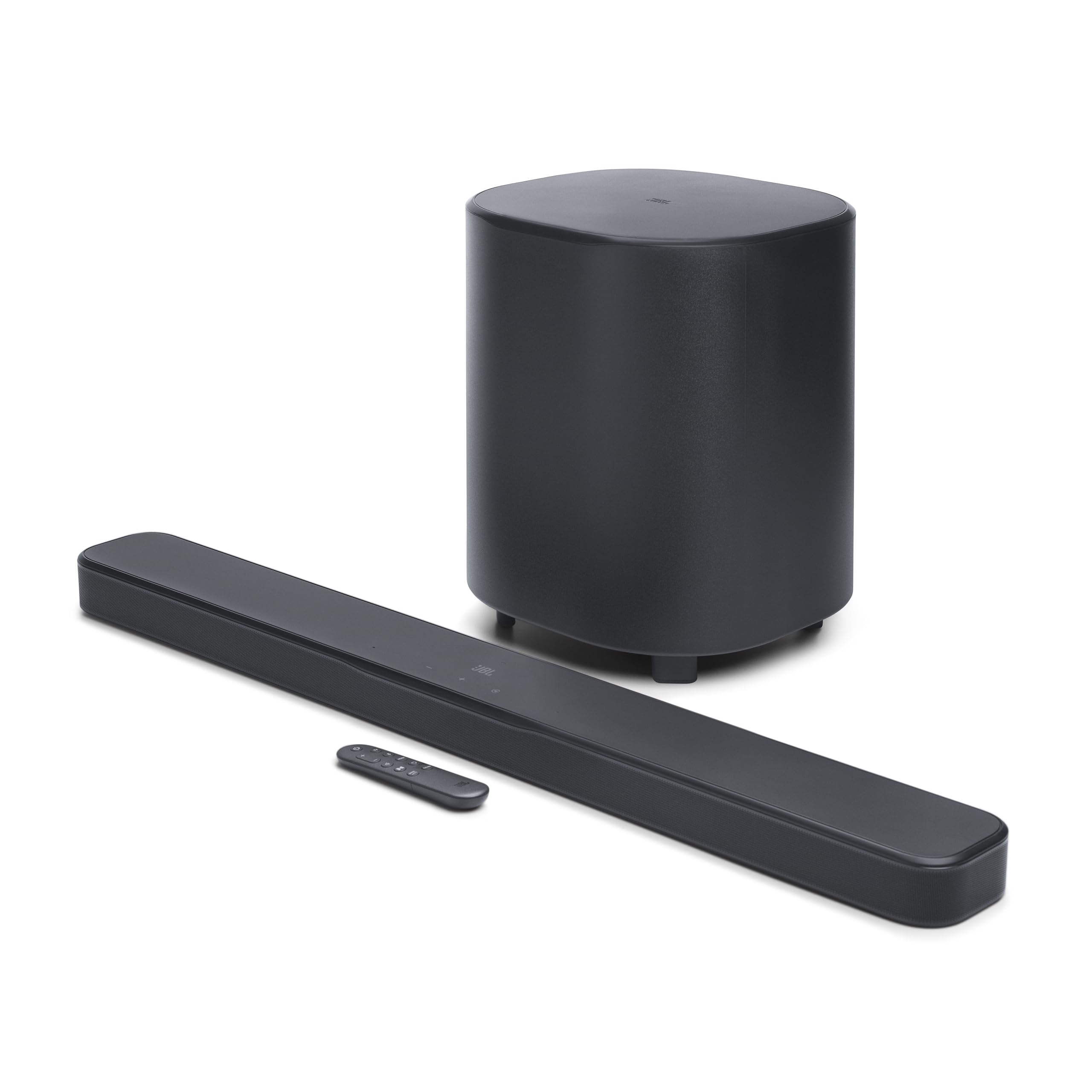 JBL Bar 500MK2-5.1 Channel soundbar System with Dolby Atmos®, MultiBeam™ 3.0 & PureVoice 2.0, 750W with 10″ Sub, Easy Sound Calibration, and Works with Voice Assistant-Enabled Speakers (Black)
