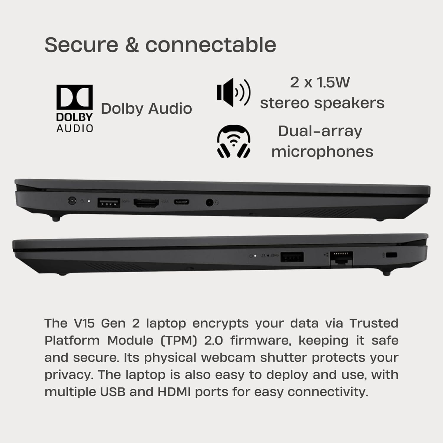 Lenovo Laptop Computer for Business and Student, 15.6