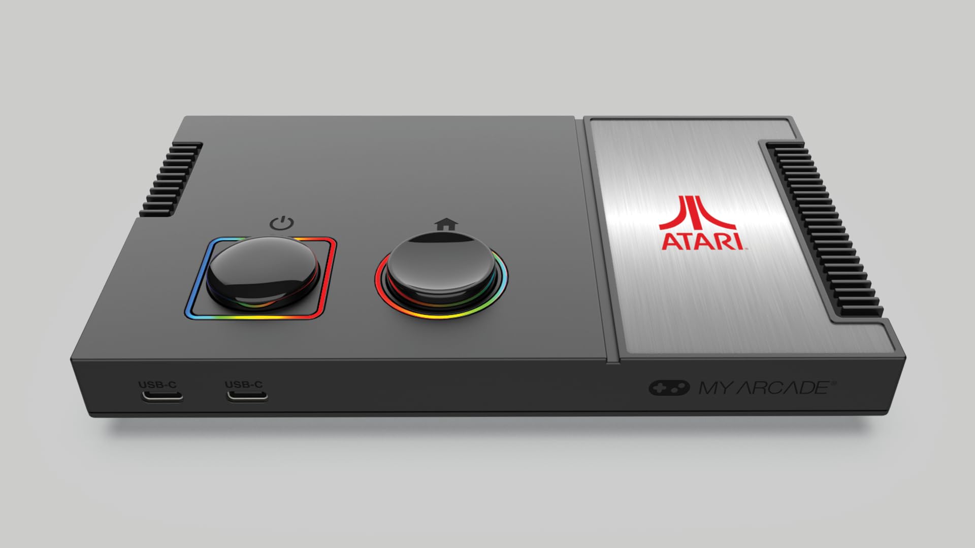 My Arcade Atari Game Station Pro: Retro Video Game Console with 200+ Games, Wireless Joysticks, RGB LED Lights, Atari 2600/5200/7800 and More