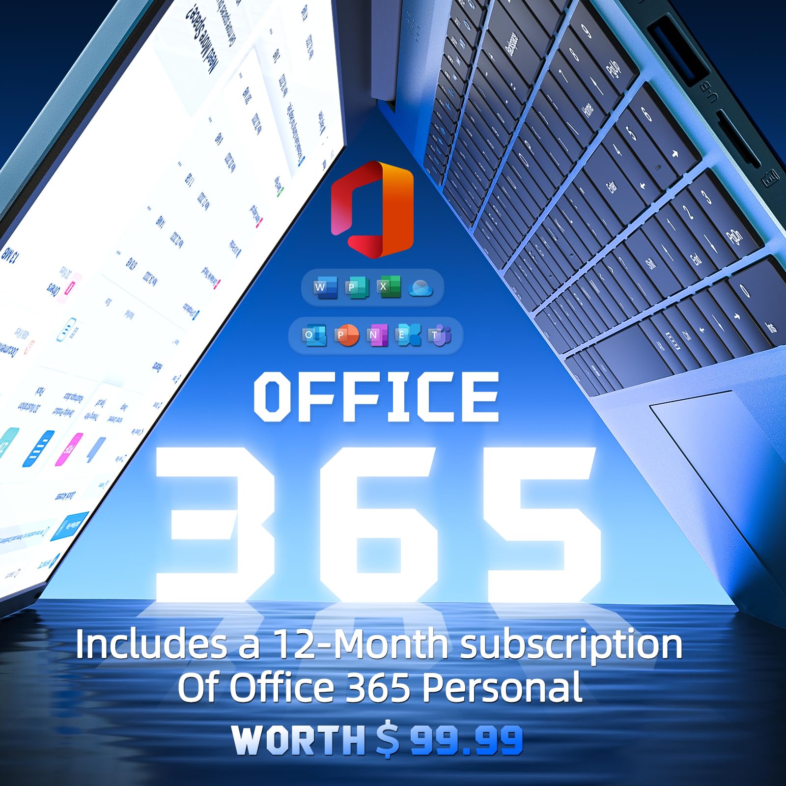 SGIN 15.6 Inch Laptop Computer, Win 11 Laptops with 16GB RAM 1024GB SSD, Core i3 CPU(Up to 3.9GHz), Backlit Keyboard, 53.2WH Battery, WiFi 6, IPS FHD Display, 180° Viewing, HDMI, Type-C