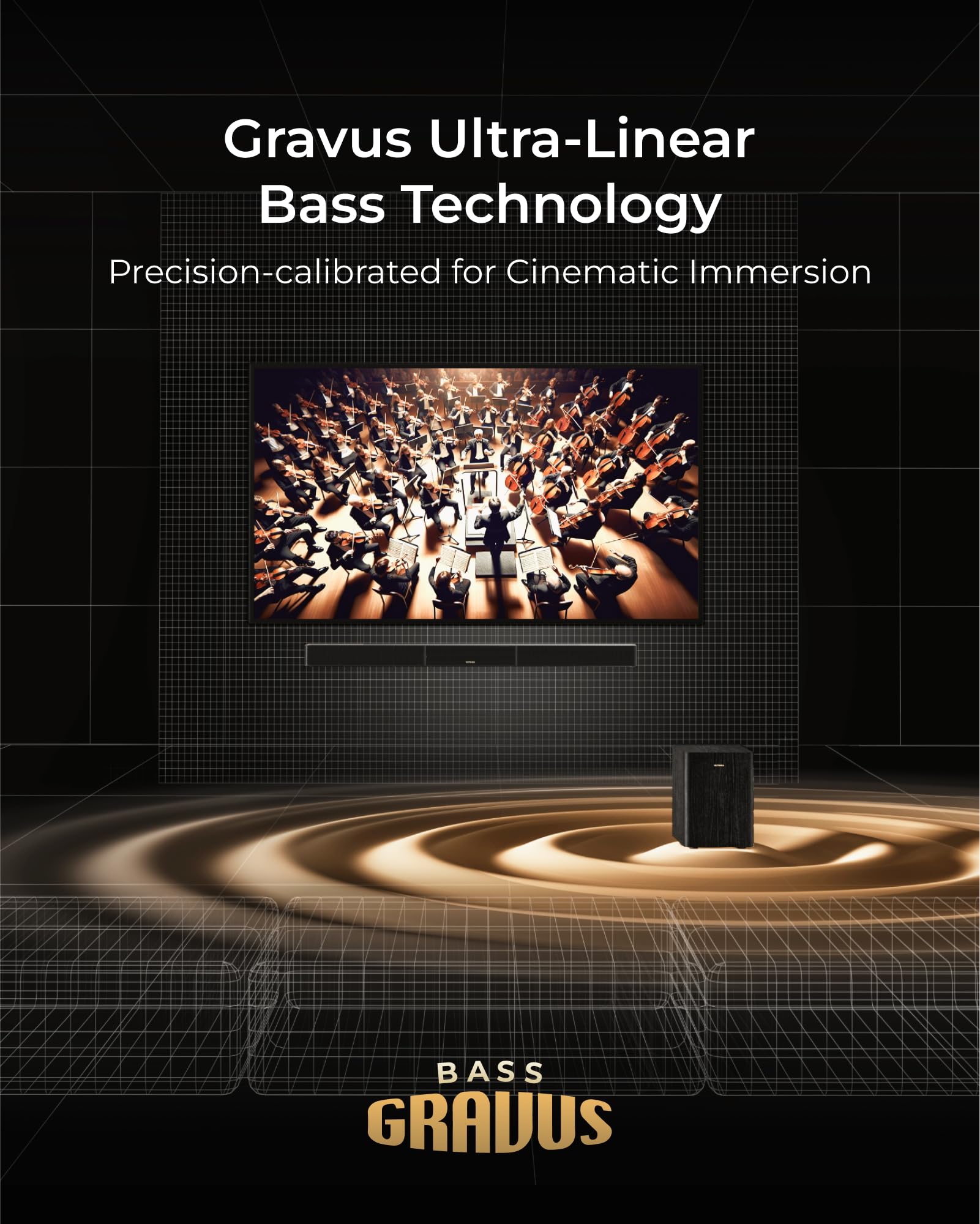 ULTIMEA Skywave X50 5.1.4ch Wireless Surround Sound System for TV, 760W Professional Sound Bar w/Dolby Atmos, 2 Wireless Surround Speakers & 8