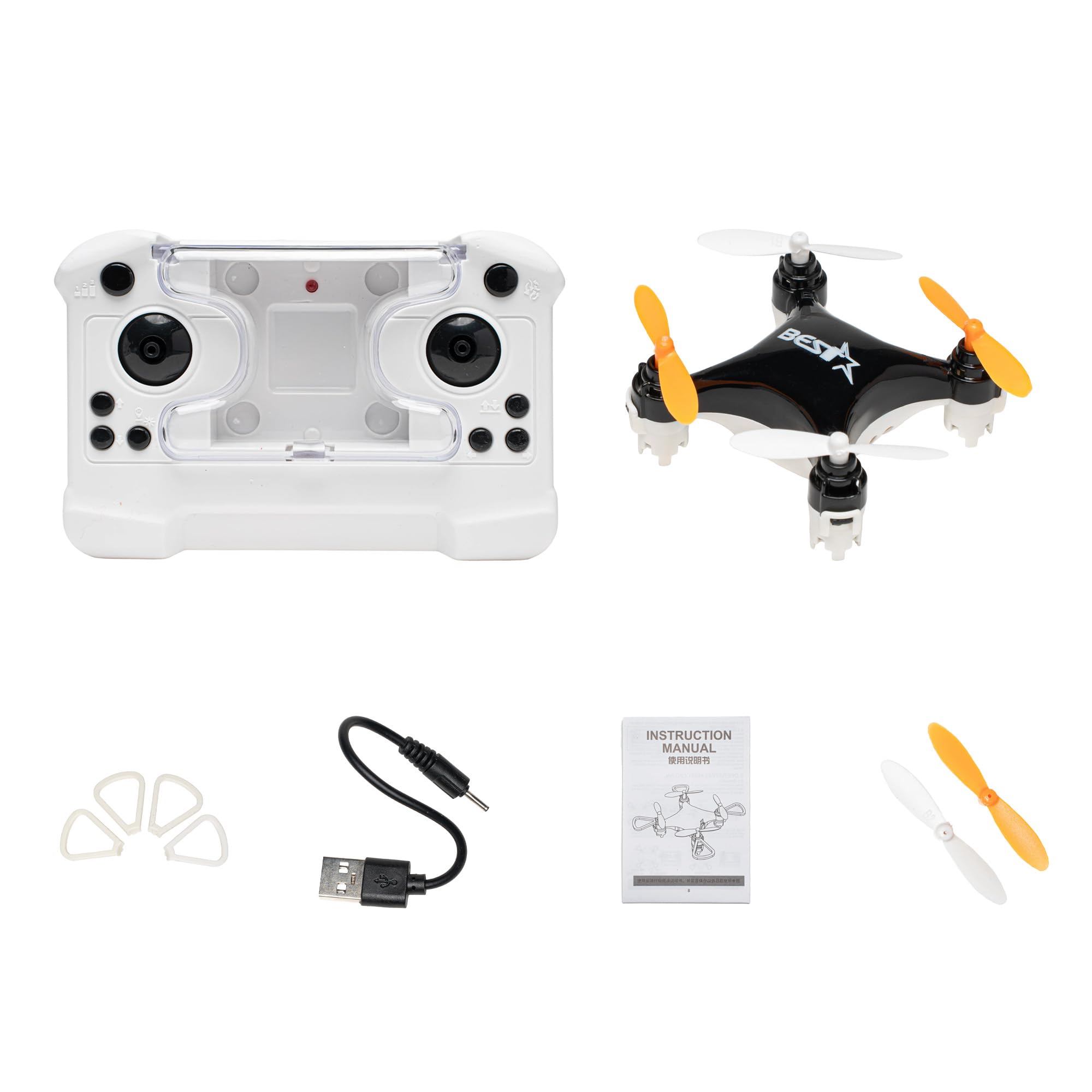 Drone Mini Remote Control Aircraft New Children’s Toy Micro Aircraft Fixed Height Quadcopter Electronic Gadget (Blue)