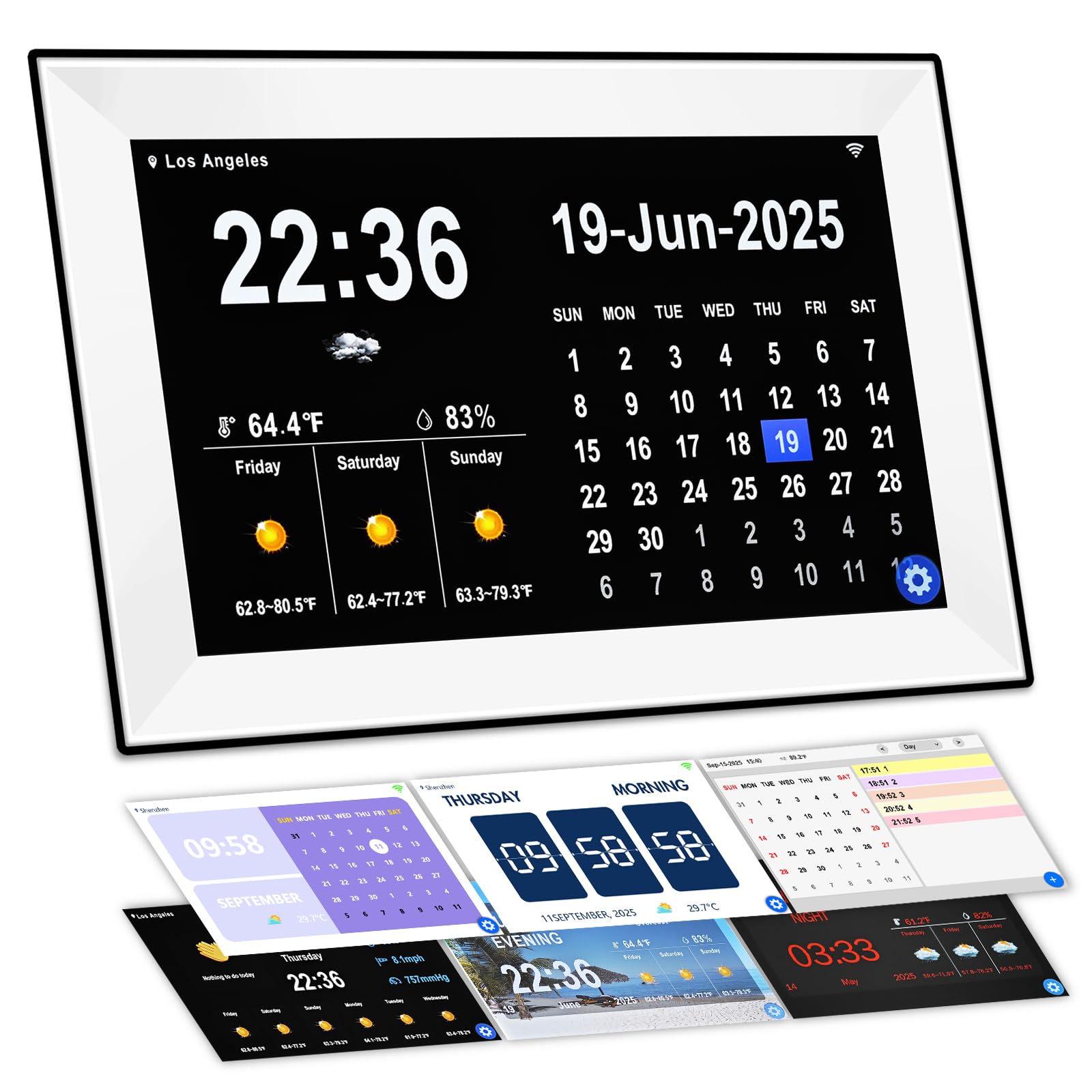 jazeyeah Smart Digital WiFi Clock, 10.1