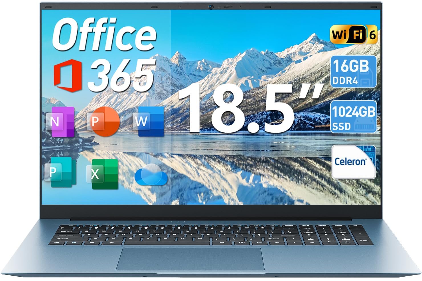 SGIN 15.6 Inch Laptop Computer, Win 11 Laptops with 16GB RAM 1024GB SSD, Core i3 CPU(Up to 3.9GHz), Backlit Keyboard, 53.2WH Battery, WiFi 6, IPS FHD Display, 180° Viewing, HDMI Type-C