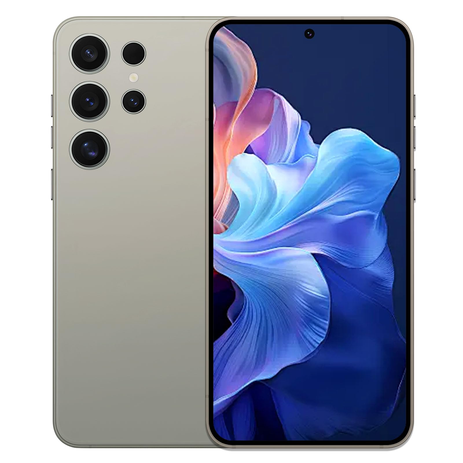 Unlocked Phones R24 Ultra Build-in Pen, Android 14 Cell Phones, 5000mAh Battery, 12GB+512GB Smartphone 6.8