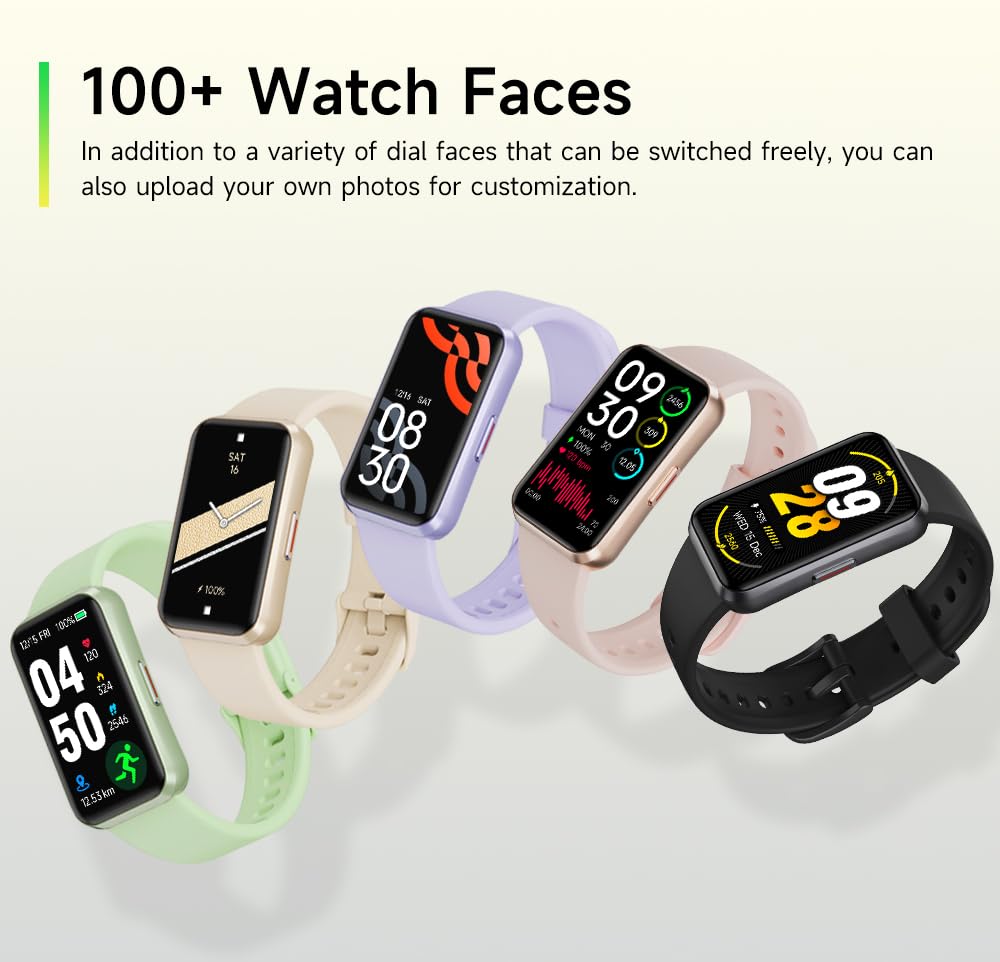 USMECBL Fitness Trackers,Smart Band 24/7 Health Monitoring,Blood Oxygen Heart Rate Sleep Monitor,Calorie Pedometer Steps Counter Activity watchs/Notifications for iOS/Android