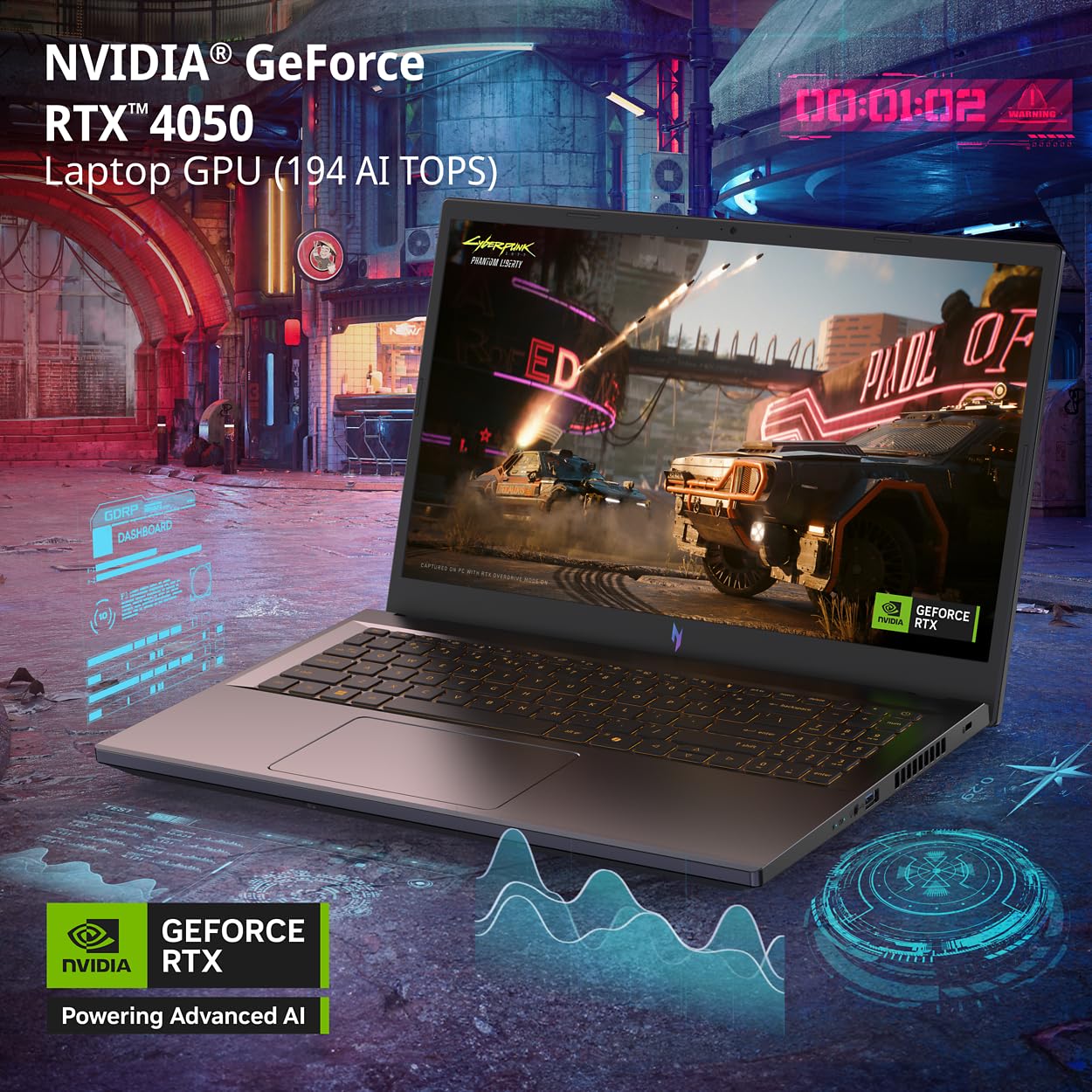 acer Nitro V Gaming Laptop | Intel Core i5-13420H Processor | NVIDIA GeForce RTX 4050 Laptop GPU | 15.6