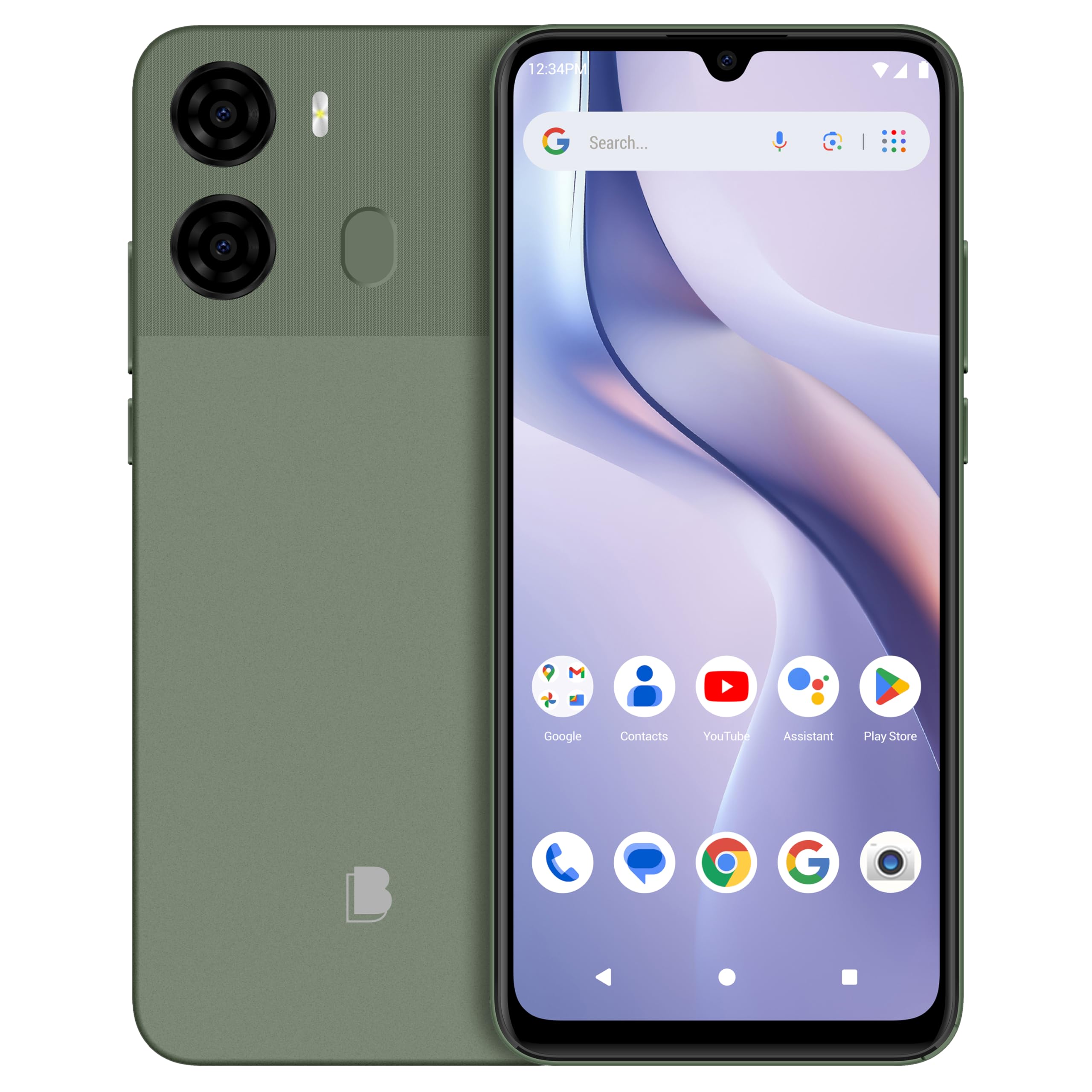 BLU K2 | Unlocked | 6.88” HD+ Display | 13MP Main Camera + 8MP Selfie Camera | 64GB | 5,000mAh Battery | Android 15 | US Version | US Warranty | Cream