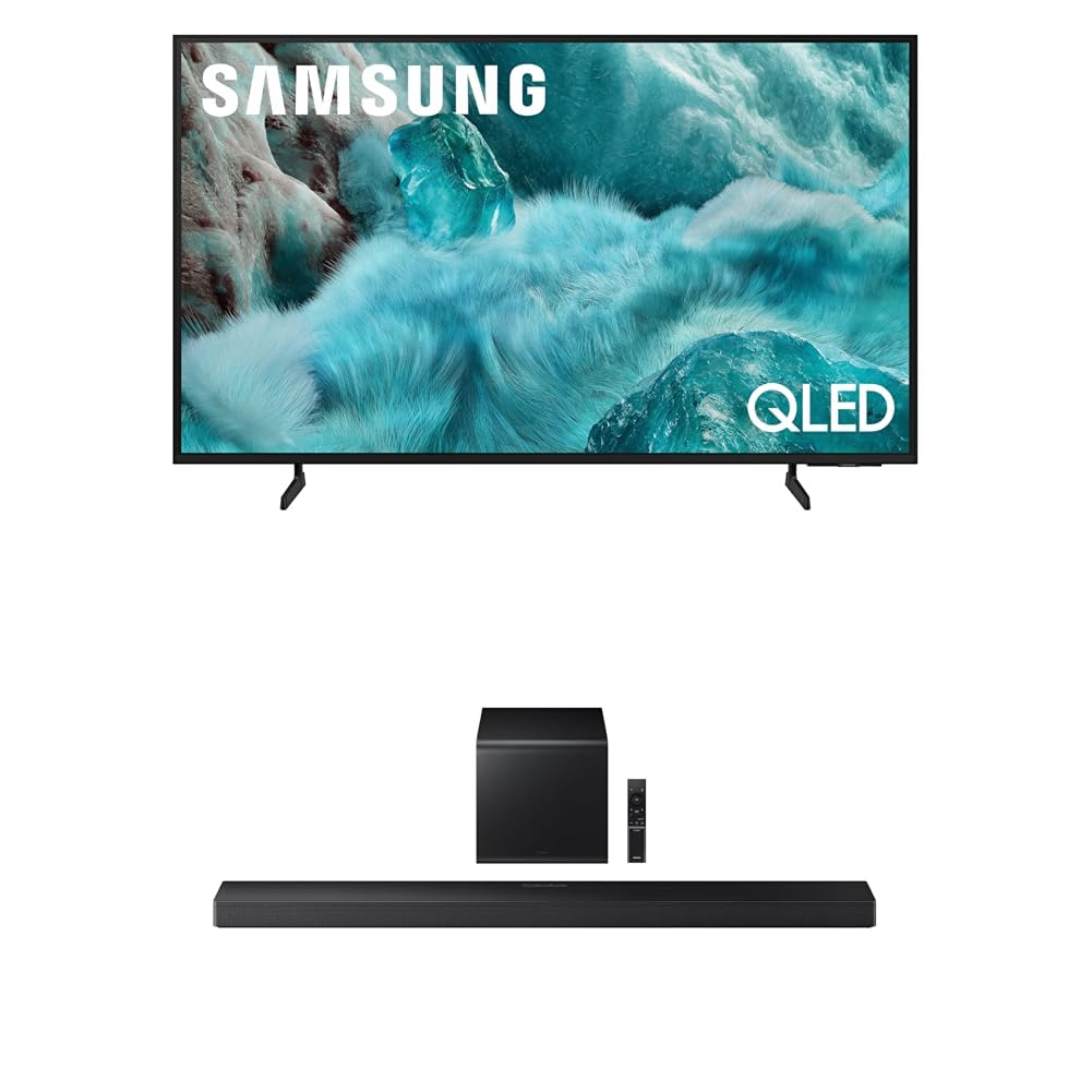 Samsung 55-Inch Class QLED Q7F Series Samsung Vision AI Smart TV (2025 Model, 55Q7F) Quantum HDR, Object Tracking Sound Lite, Q4 AI Gen1 Processor, 4K upscaling, Gaming Hub, Alexa Built-in