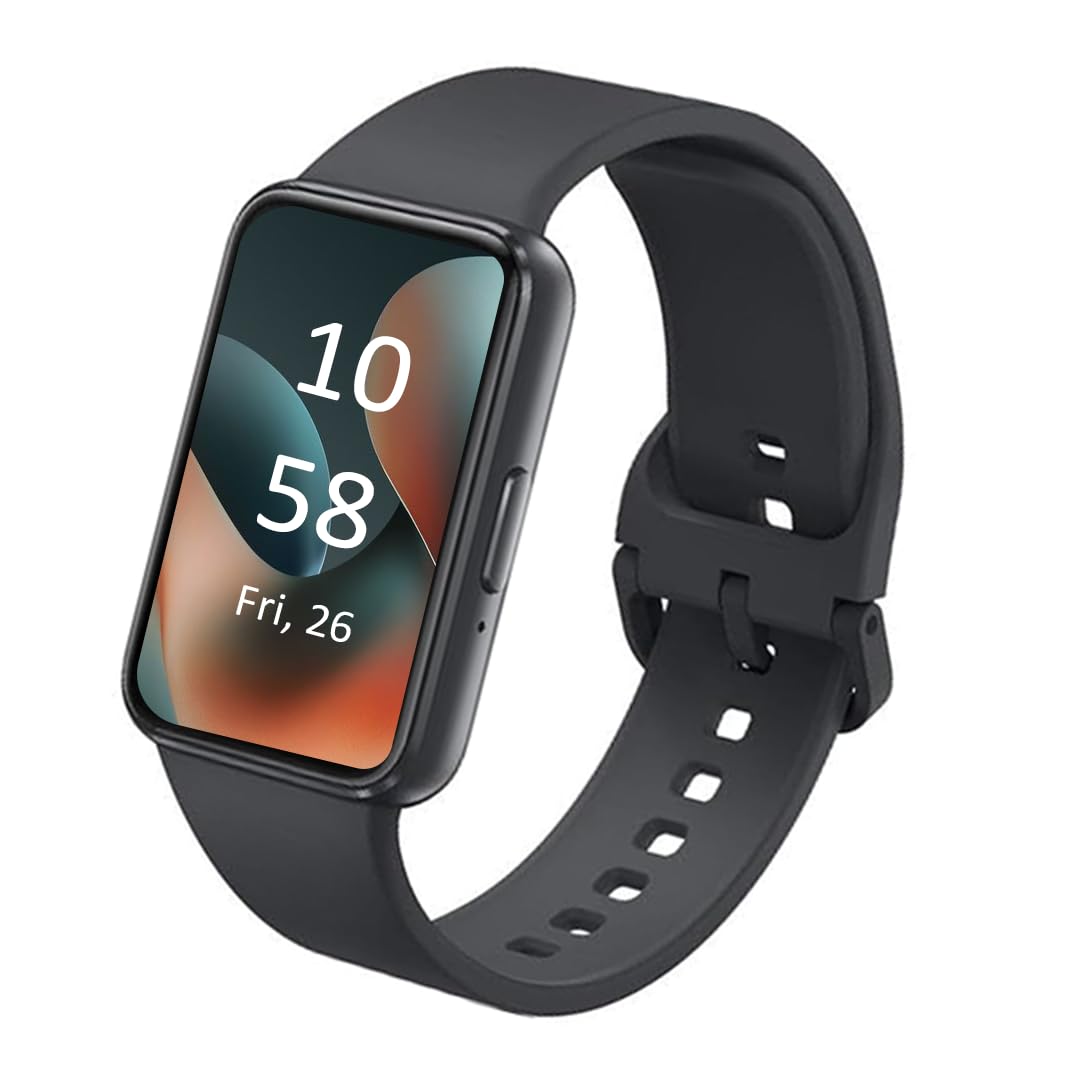 SAMSUNG Galaxy FIT 3 [2024] 1.6″ AMOLED Display | 14 Days Battery Life | 100+ Watchfaces | 100+ Exercise Modes | International Model – (Black)
