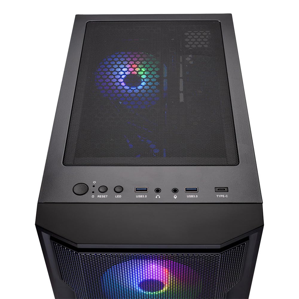 Skytech Gaming Shadow Gaming PC, AMD Ryzen 7 9700X 3.8GHz, NVIDIA RTX 5060 Ti 8GB VRAM, 1TB NVMe SSD, 32GB DDR5 RAM 5600, 650W Gold PSU, 360 ARGB AIO, Wi-Fi, Win 11, Desktop