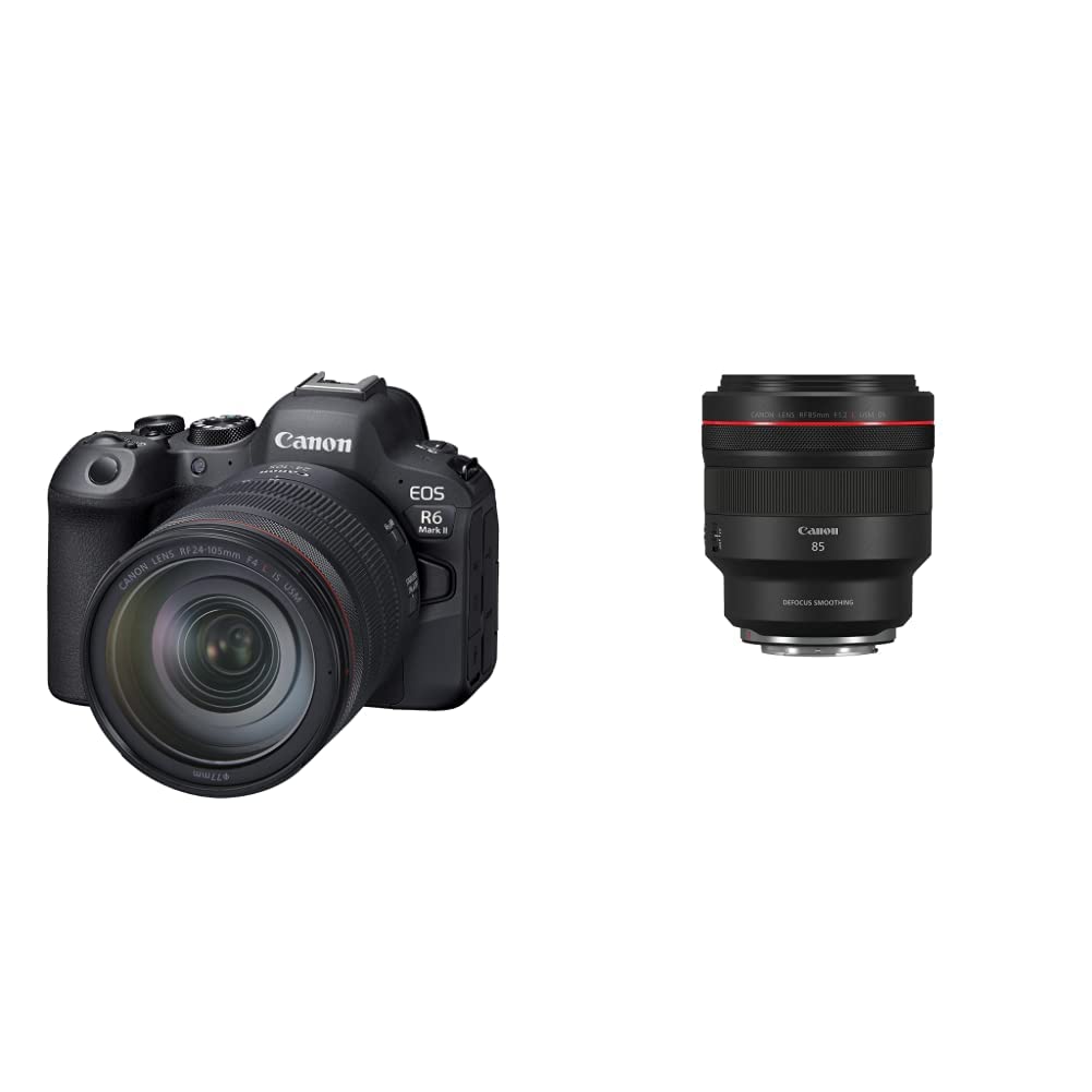 Canon EOS R6 Mark II Mirrorless Camera (Body Only), Full-Frame Camera, 24.2 Megapixel CMOS Sensor, Photo and Video Capabilities, Black