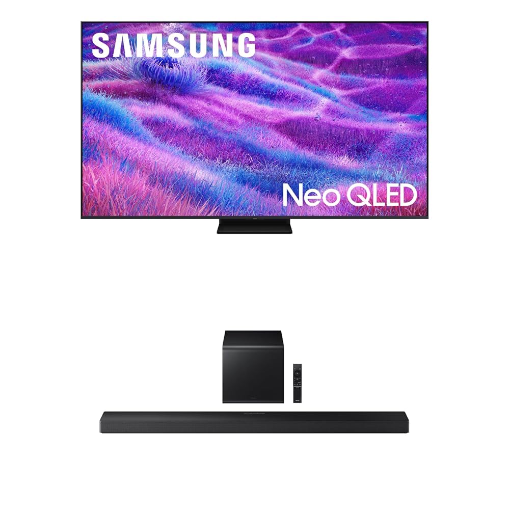 Samsung 100-Inch Class Neo QLED QN80F 4K AI Upscaling Mini LED Smart TV (2025 Model) NQ4 AI Gen2 Processor, Quantum Matrix Technology Core, Dolby Atmos, Samsung Vision AI, Alexa Built-in