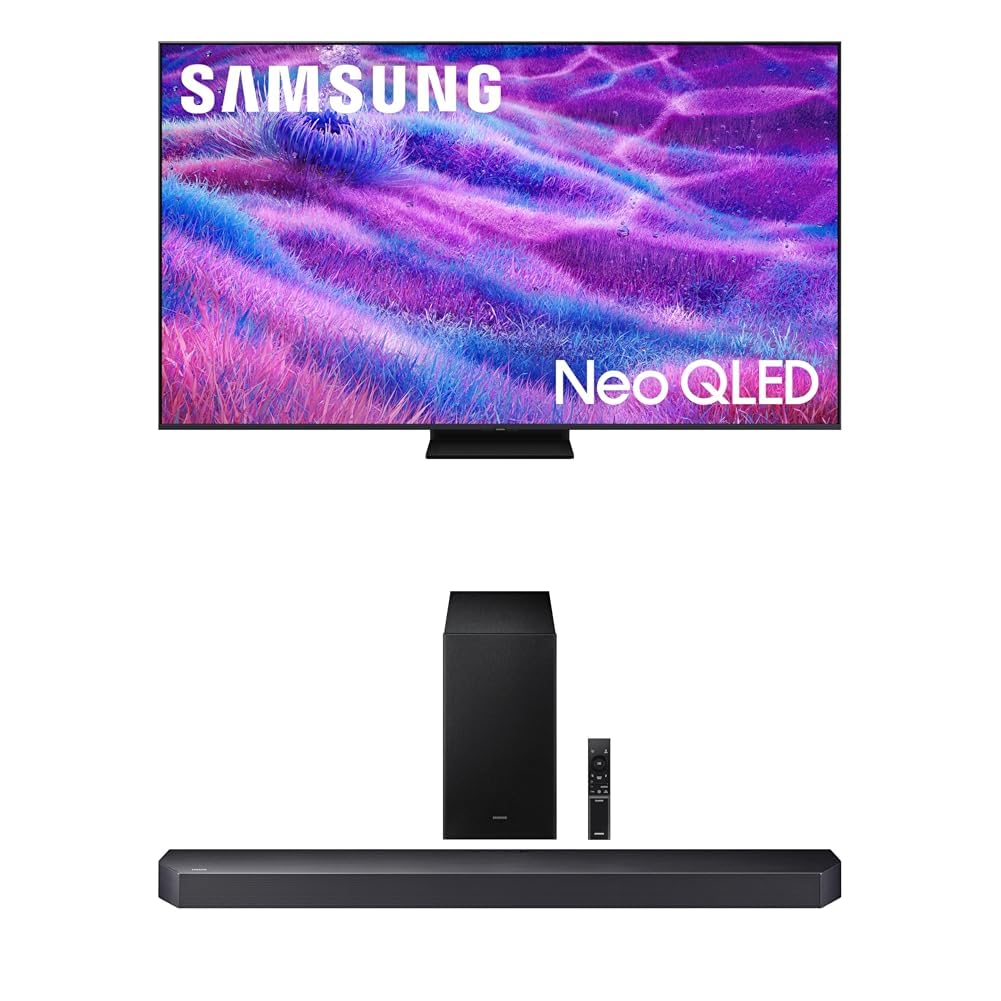 Samsung 100-Inch Class Neo QLED QN80F 4K AI Upscaling Mini LED Smart TV (2025 Model) NQ4 AI Gen2 Processor, Quantum Matrix Technology Core, Dolby Atmos, Samsung Vision AI, Alexa Built-in