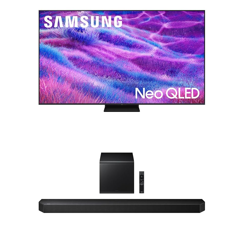 Samsung 100-Inch Class Neo QLED QN80F 4K AI Upscaling Mini LED Smart TV (2025 Model) NQ4 AI Gen2 Processor, Quantum Matrix Technology Core, Dolby Atmos, Samsung Vision AI, Alexa Built-in
