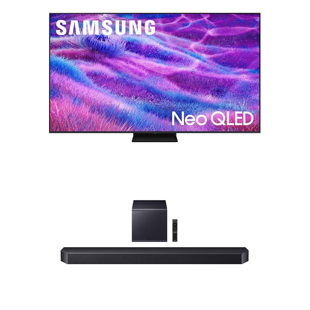 Samsung 100-Inch Class Neo QLED QN80F 4K AI Upscaling Mini LED Smart TV (2025 Model) NQ4 AI Gen2 Processor, Quantum Matrix Technology Core, Dolby Atmos, Samsung Vision AI, Alexa Built-in