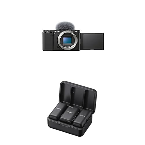 Sony Alpha ZV-E10 - APS-C Interchangeable Lens Mirrorless Vlog Camera Kit - Black, ZVE10KB