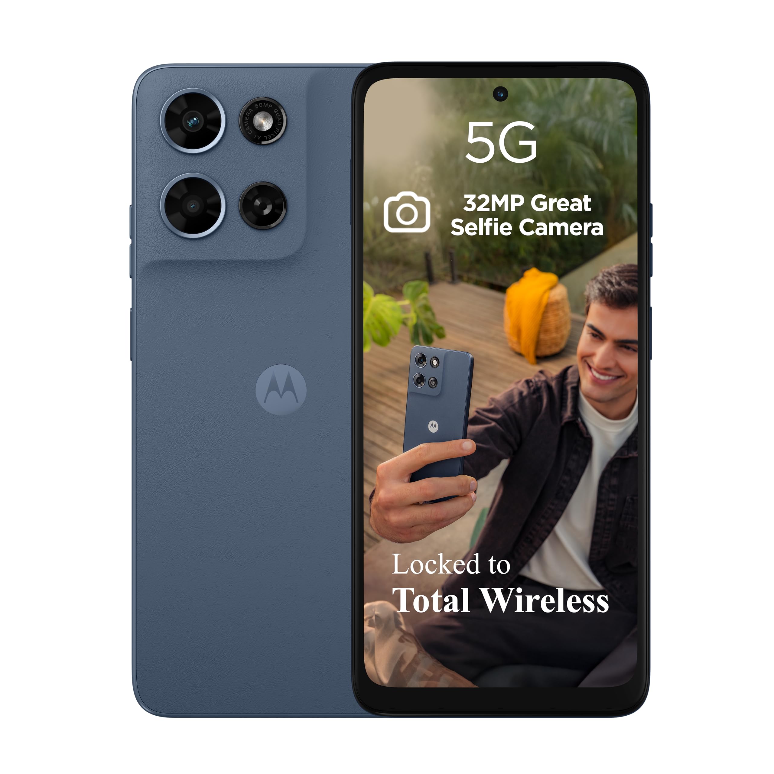 total wireless Motorola Moto G 2026 5G | 64GB Storage | 6.7” 120Hz HD+ Display | 50MP Camera | 5100mAh Battery | Locked ONLY | Prepaid Smartphone – Pantone Tapestry